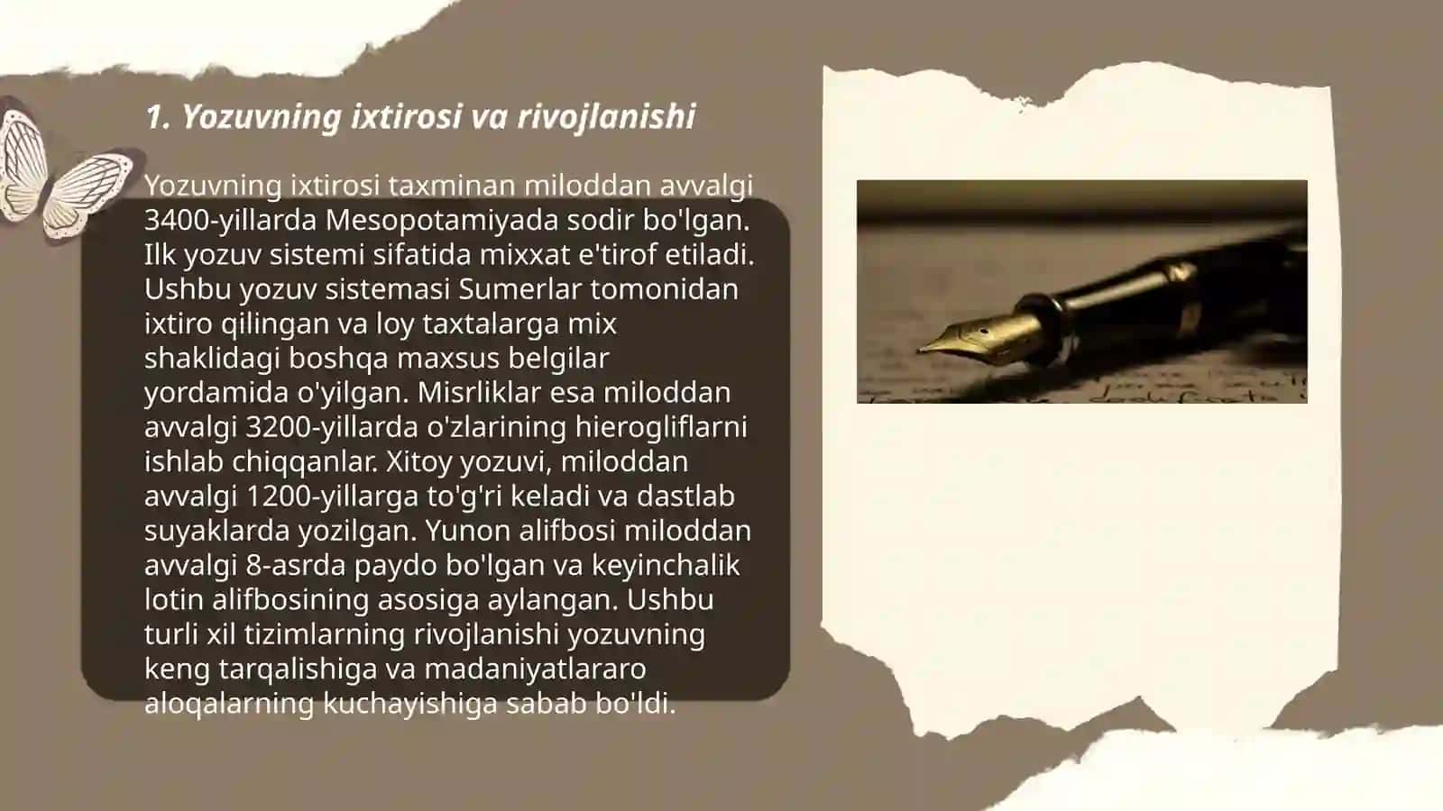 Yozuv va uning tarixi 3