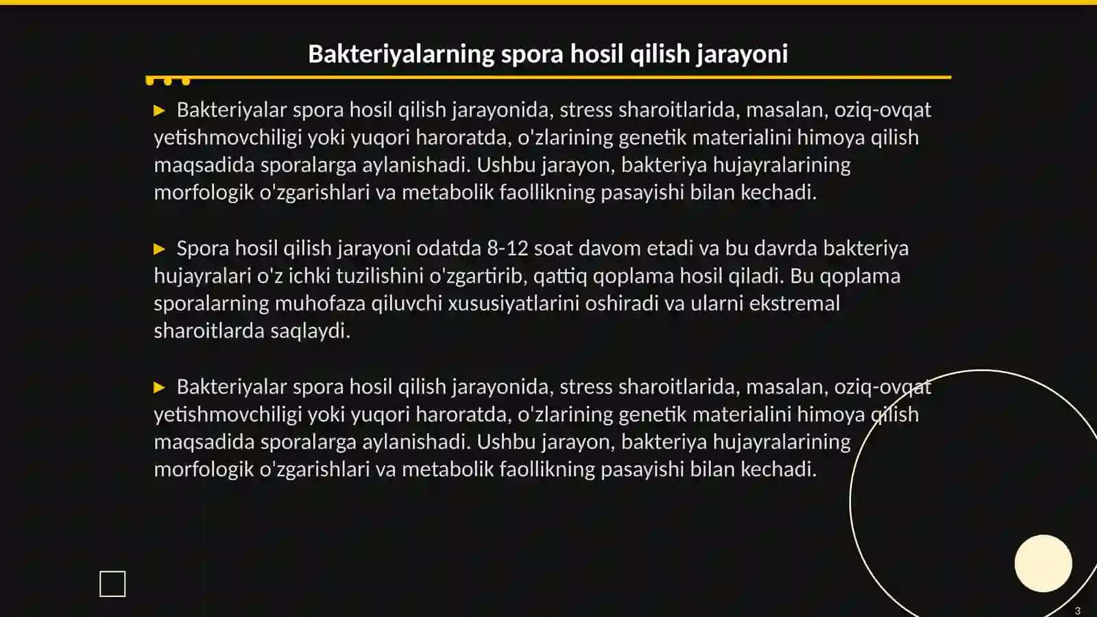 Bakteriyalarning spora xosil qilishi va sistematikasi 3