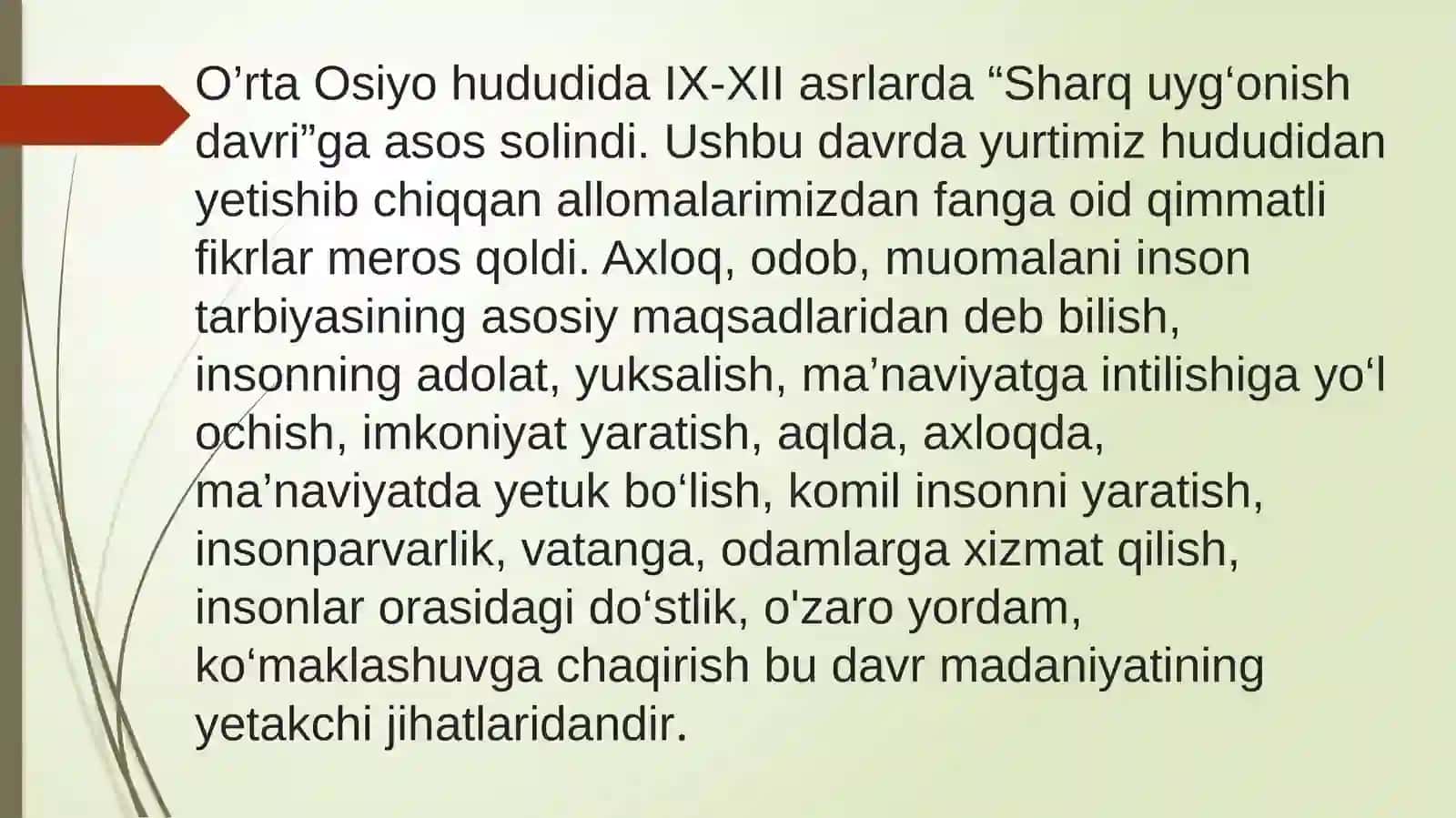 Sharq mutafakkirlarining ijtimoiy-falsafiy qarashlari taqdimot 3