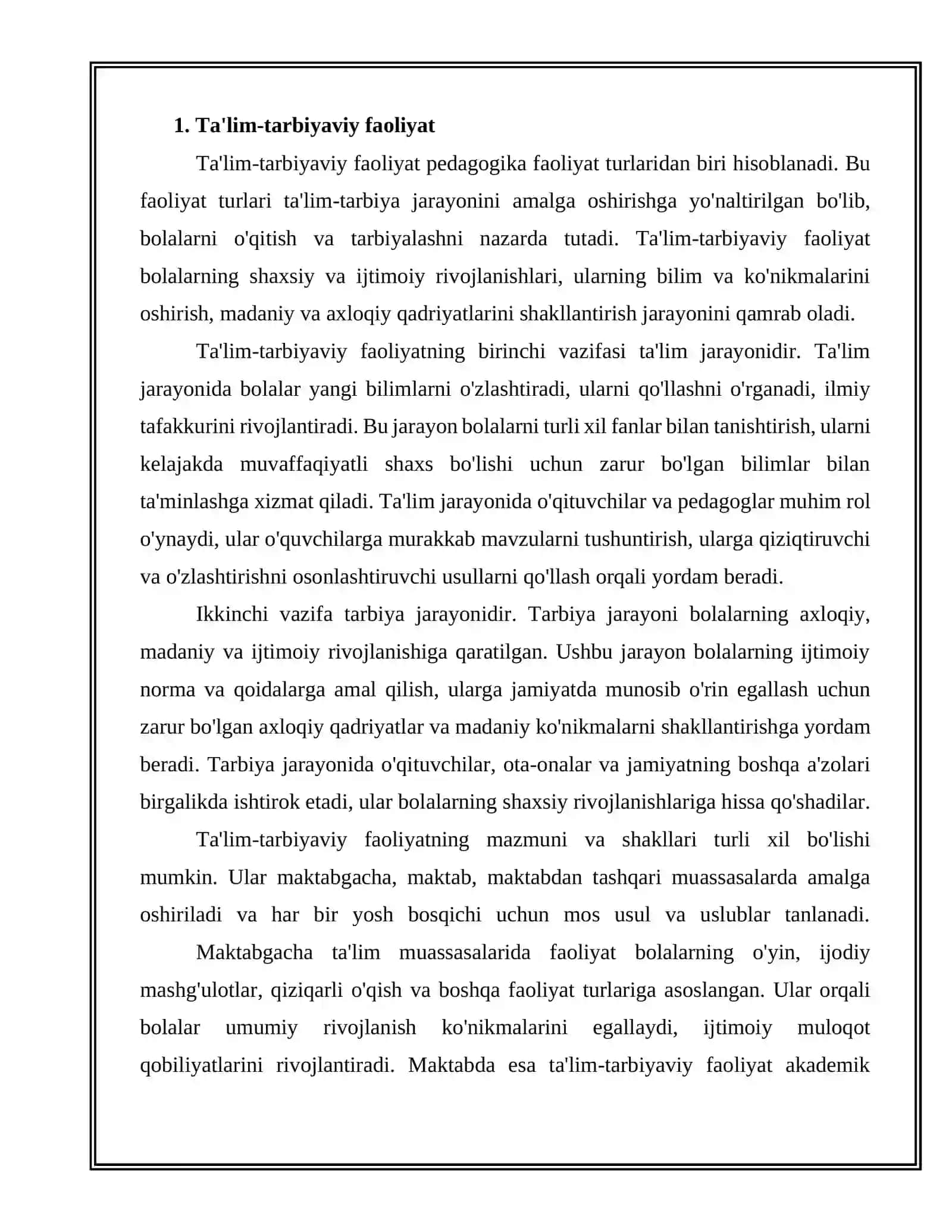 Metodik faoliyat 3