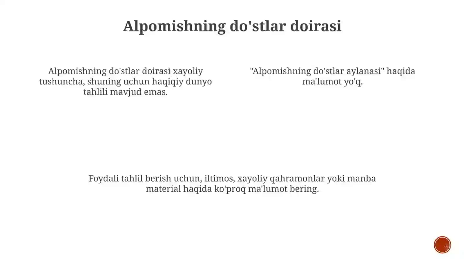 Alpomishdostonitahlili 3