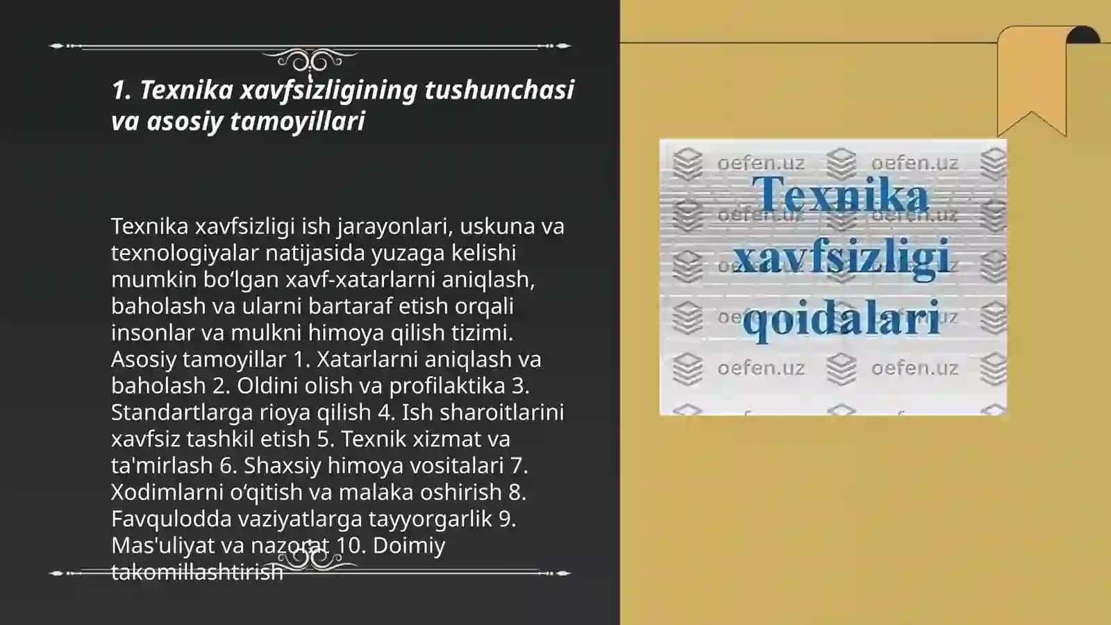 Texnika xavfsizligining maqsadi vazifasi va ahamiyati 3