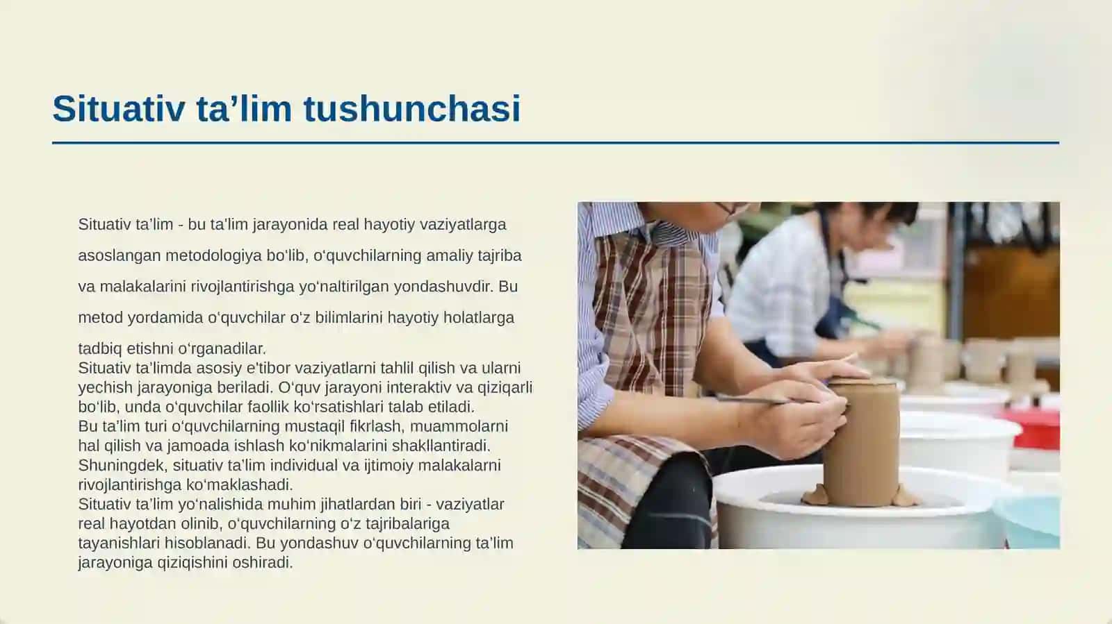 SITUATIV TA’LIM ASOSIDA UMUMTA’LIM MAKTABLARIDA TARBIYA FANINI O‘QITISH 3