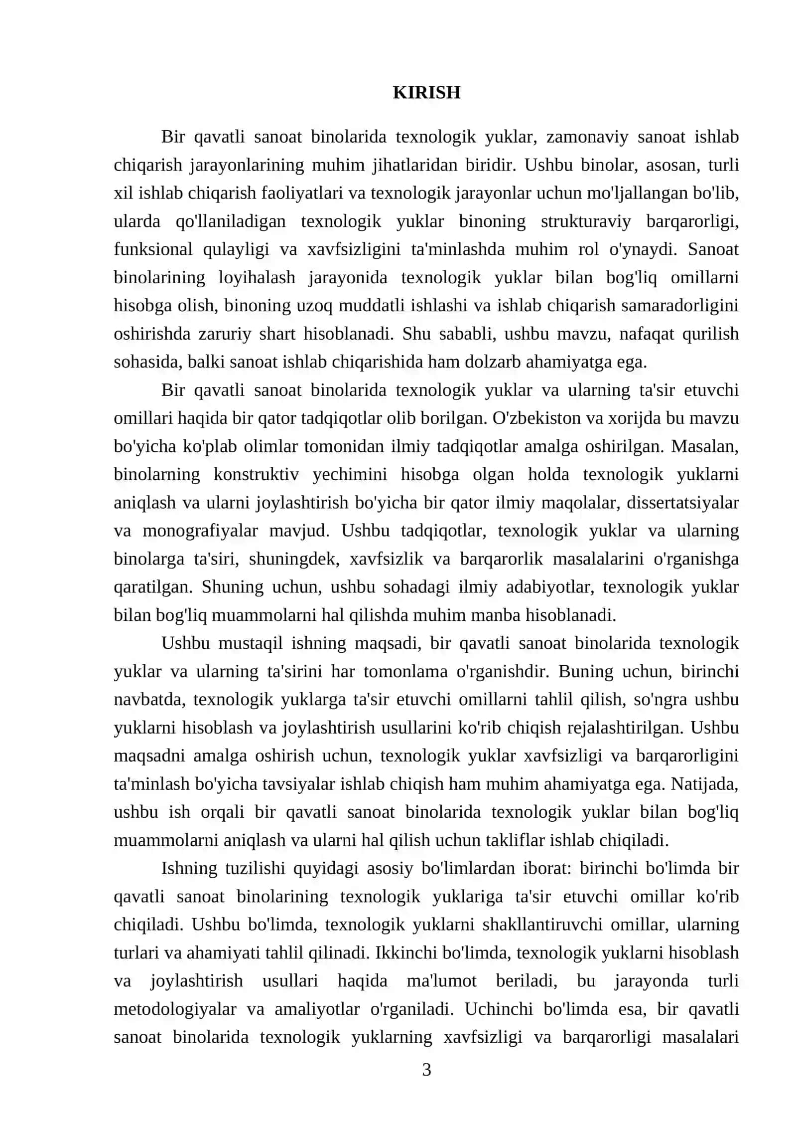 Bir qavatli sanoat binolarida texnologik yuklar 3