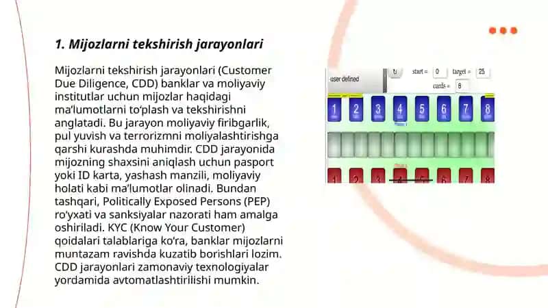 Mijozlarni tekshirish jarayonlari 3