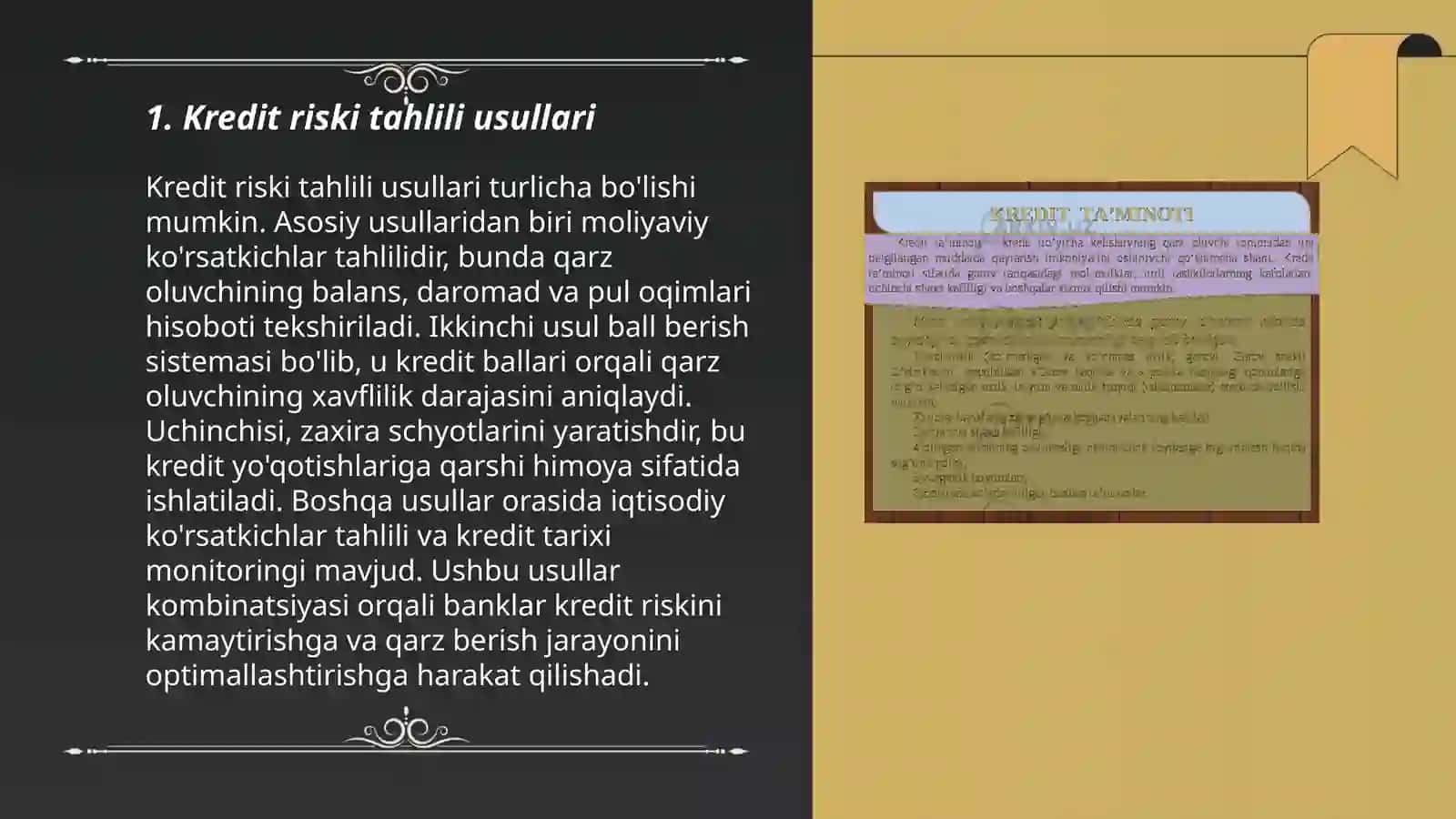 Kredit risklarini kamaytirish va boshqarish 3