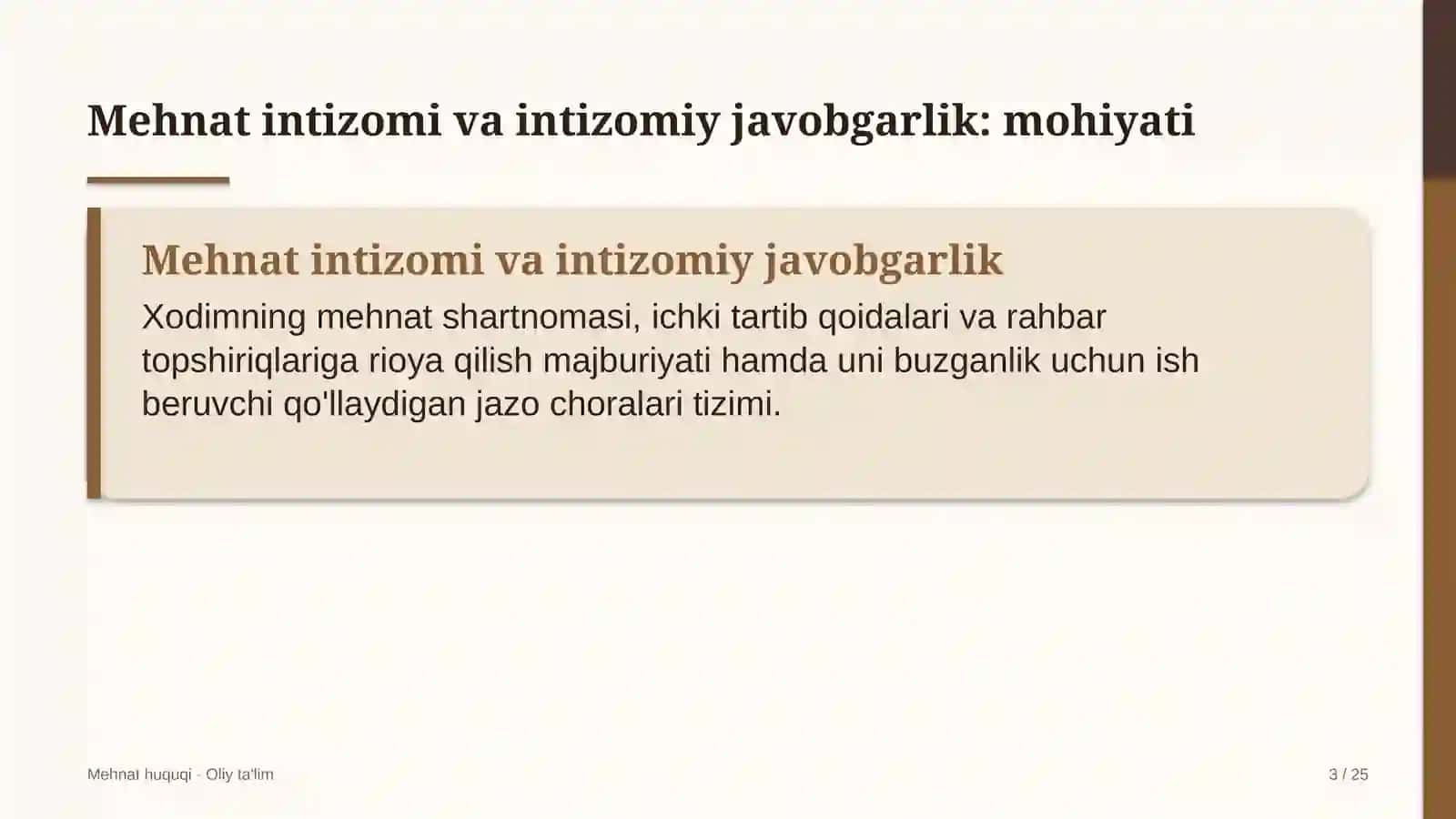 gidroelektr stansiyalarida mehnat intizomi va intizomiy javobgarlik 8384 3