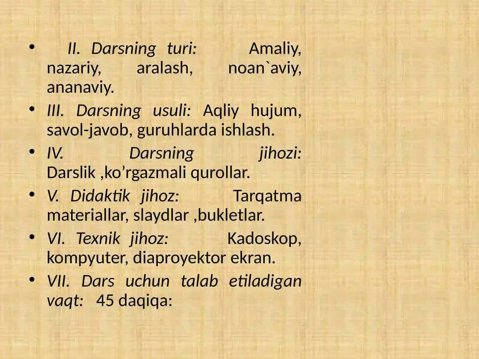 Geografiya fanidan 1 soatlik ochiq dars ishlanmasi 3