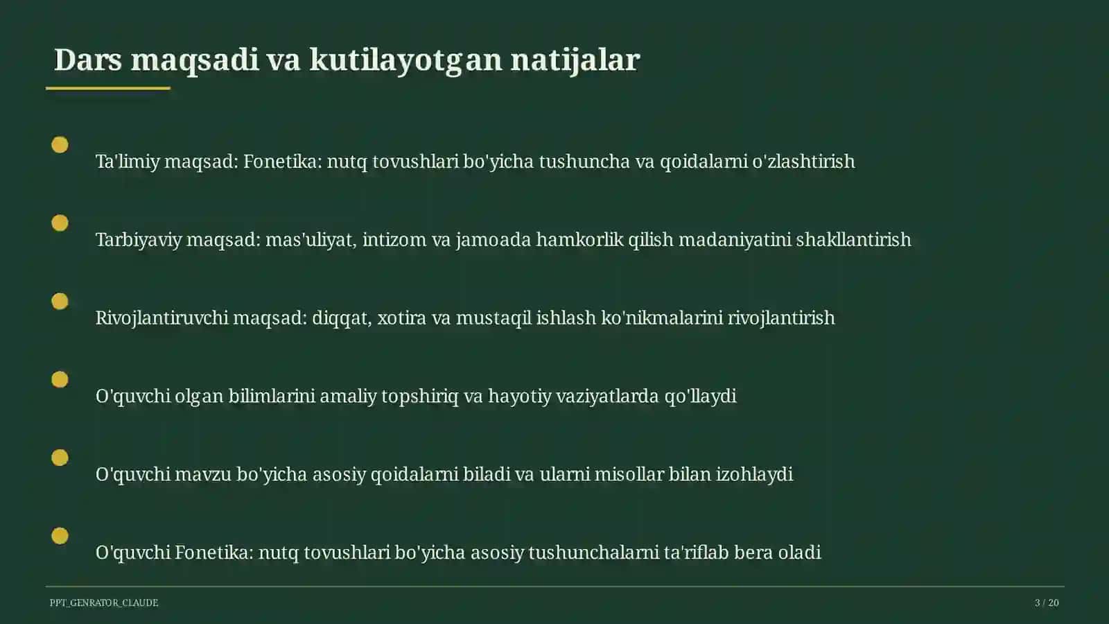 Fonetika: nutq tovushlari (5-sinf) 3
