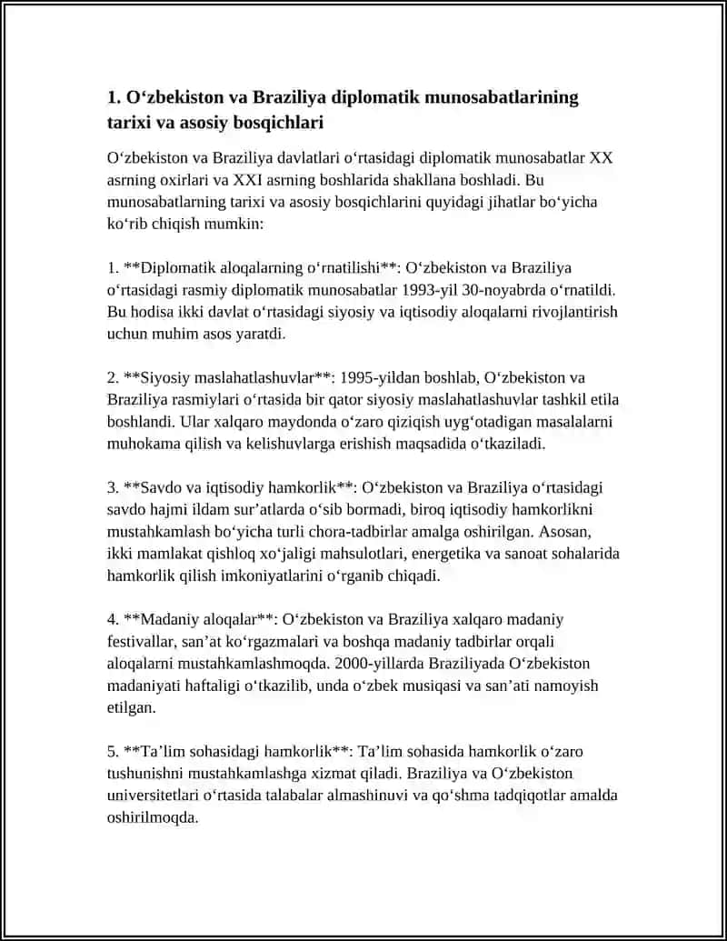 O'ZBEKISTON–JANUBIY AMERIKA MAMLAKATLARI DIPLOMATIK MUNOSABATLARI 3