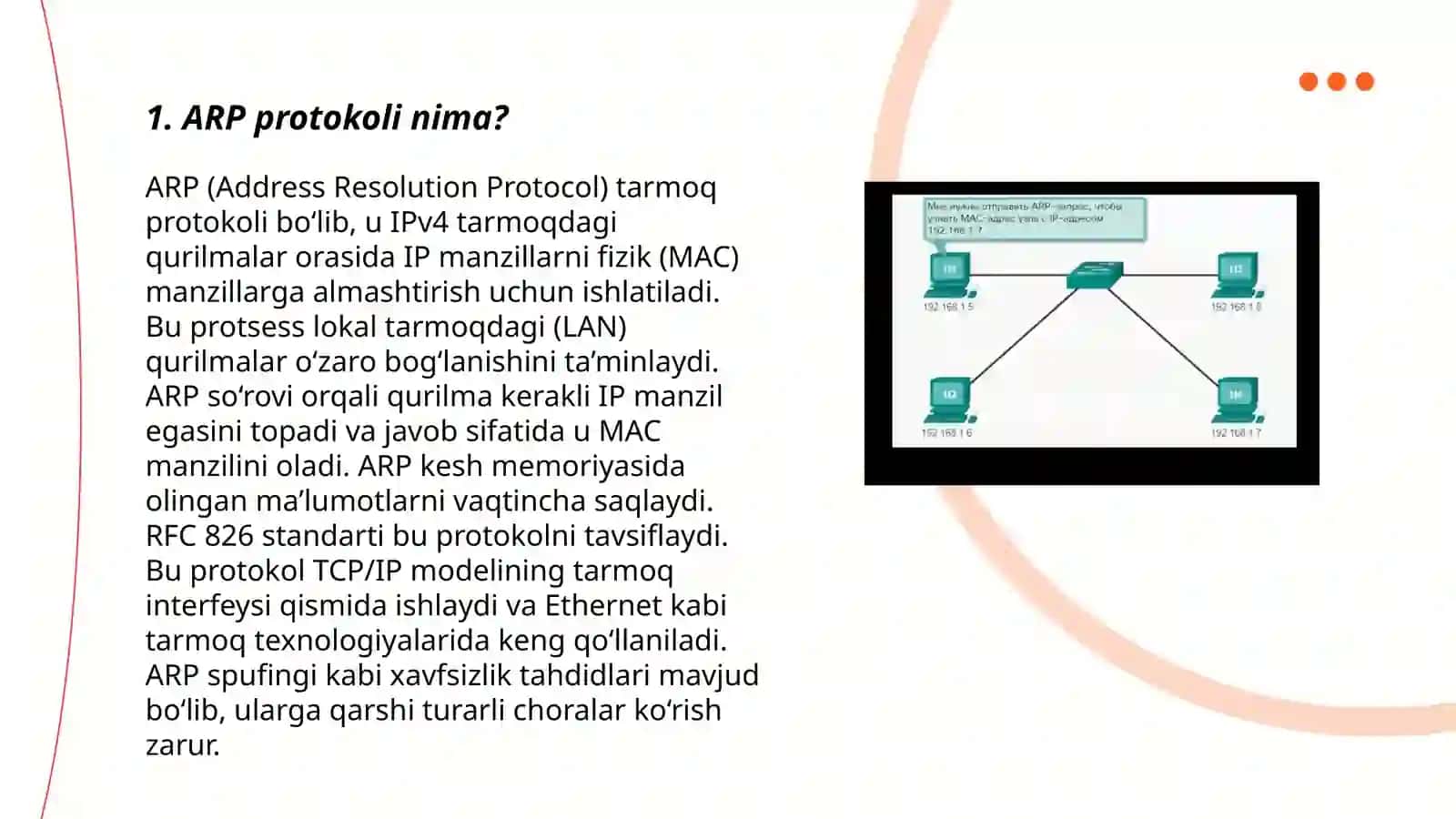 ARP protokolining ishlash tamoyili 3