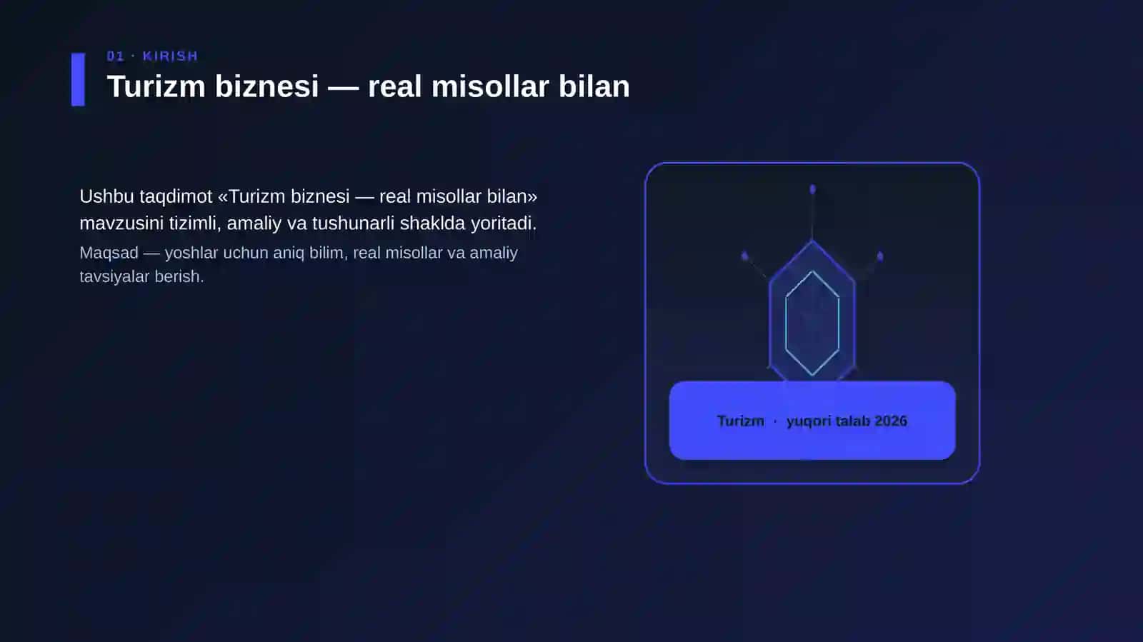 Turizm biznesi — real misollar bilan 3