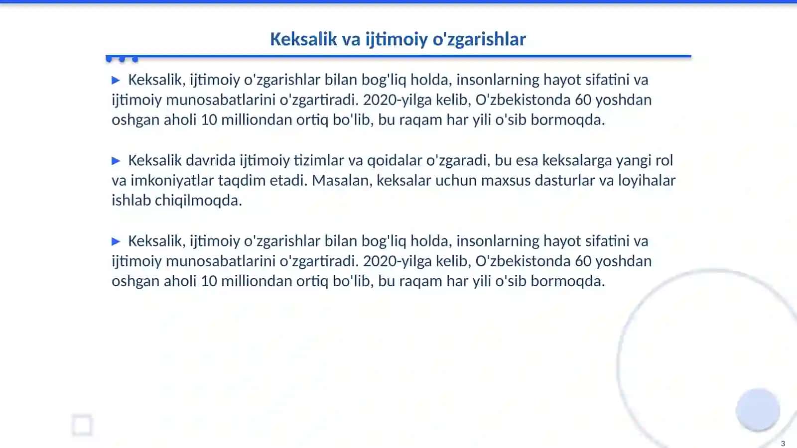 Keksalik bioijtimoy hodisa sifatida 3