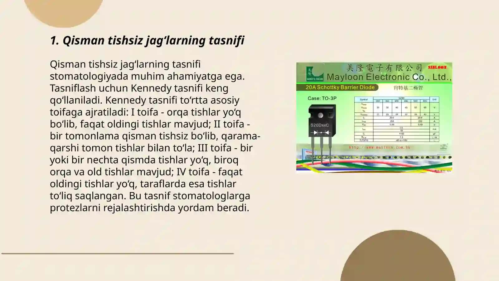Qisman tishsiz jag‘larning tasnifi 3