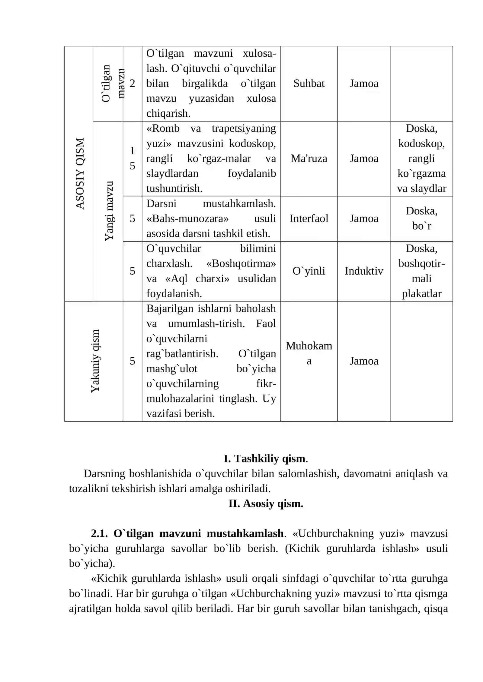 8-sinf geometriya fanidan 1 soatlik dars 3
