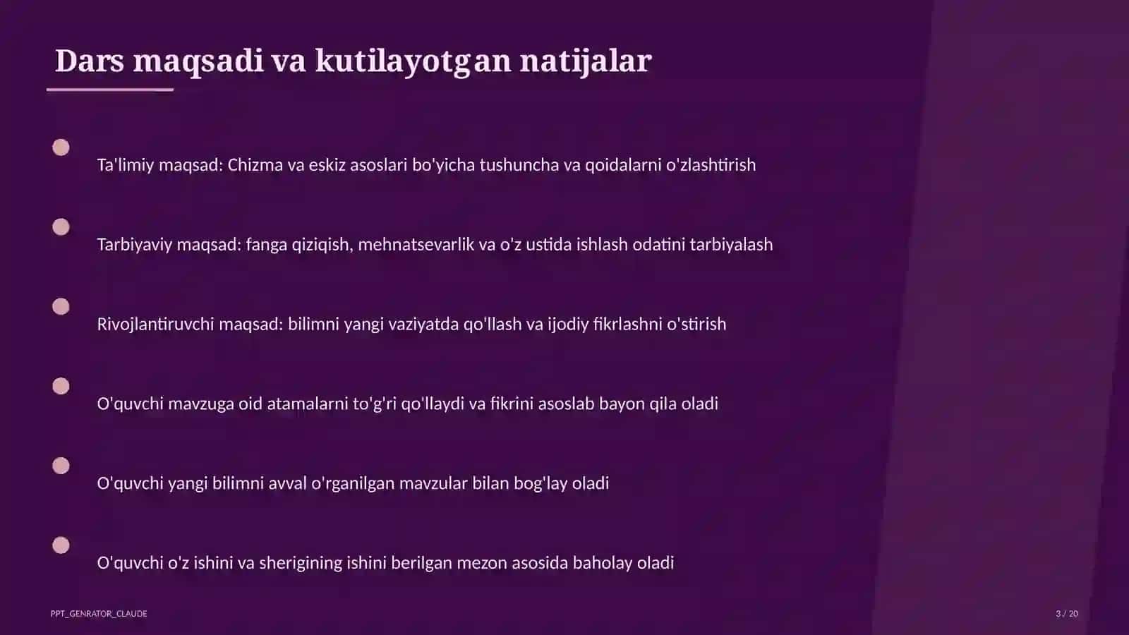 Chizma va eskiz asoslari (6-sinf) 3
