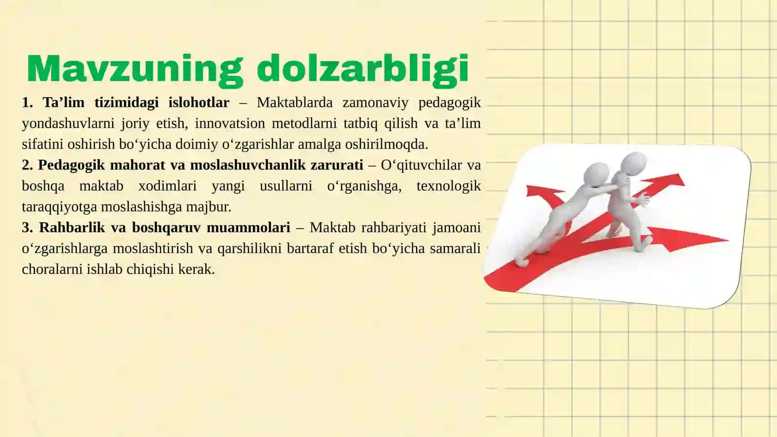 O‘zgarishlarga qarshi xodimlarga nisbatan qo‘llaniladigan so‘nggi chora-tadbirlarni qo‘llash 3