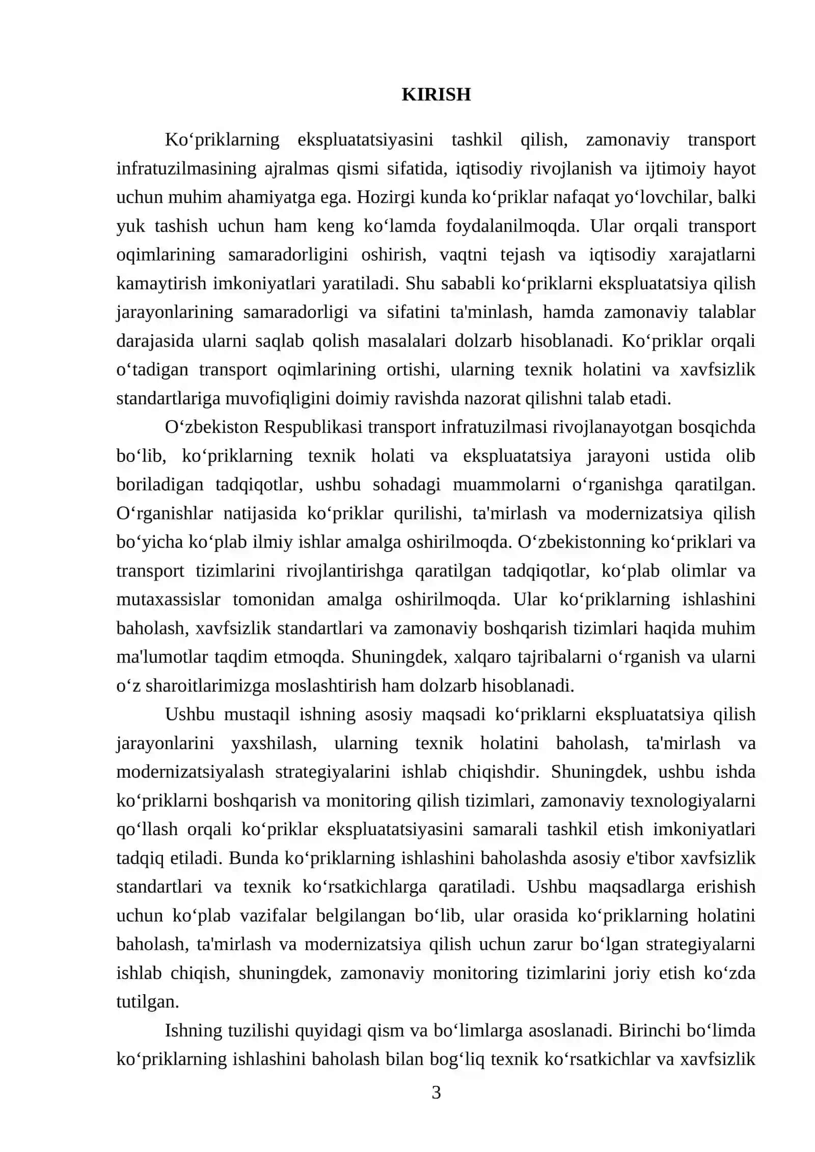 Ko‘priklarni ekspluatatsiyasini tashkil qilish 3