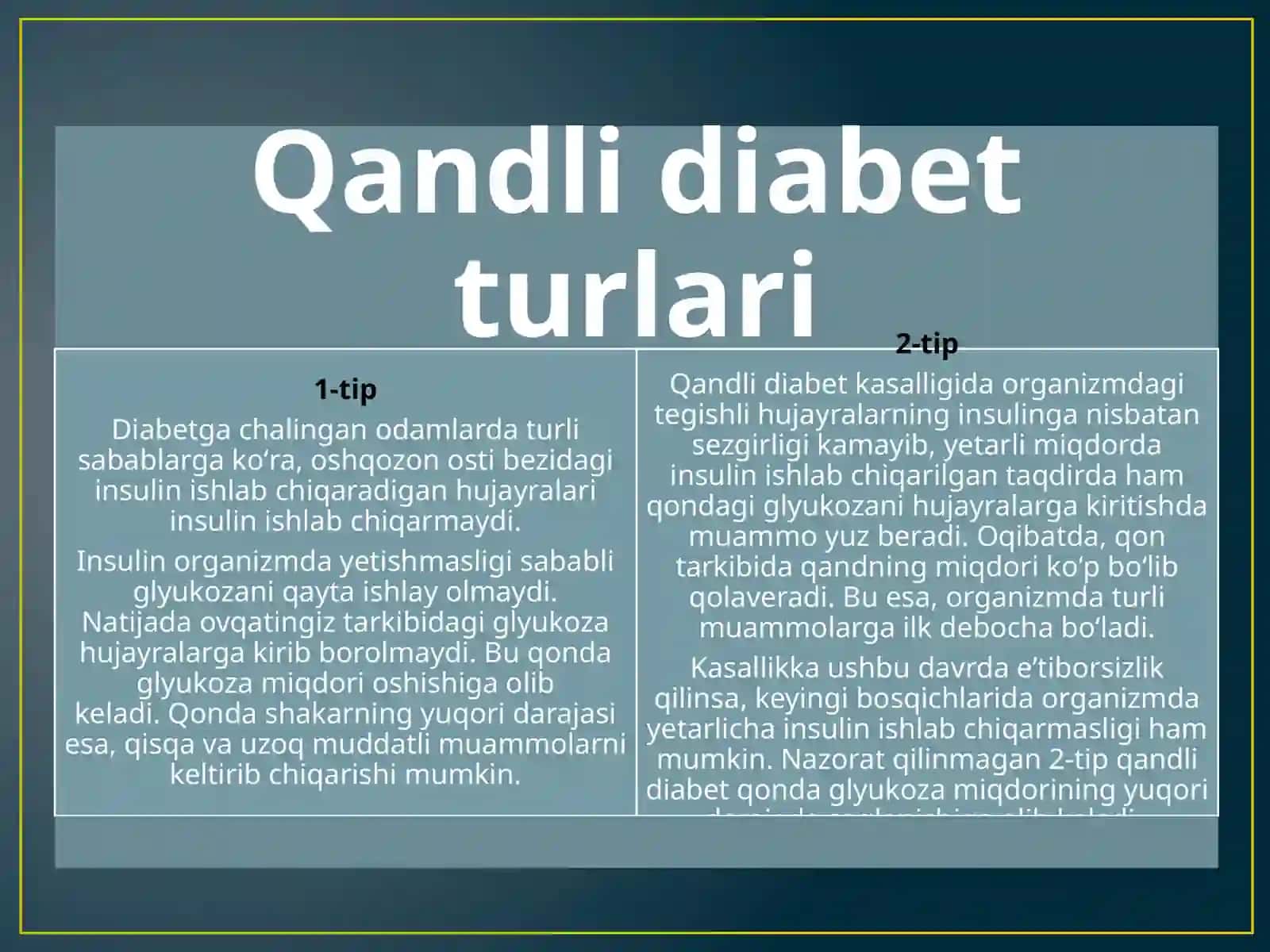 Qandli diabet 3