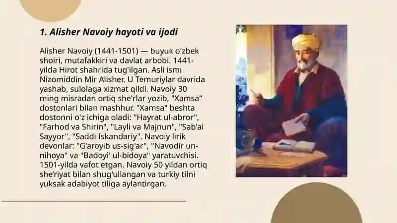 Alisher Navoiy hayoti va ijodi 3