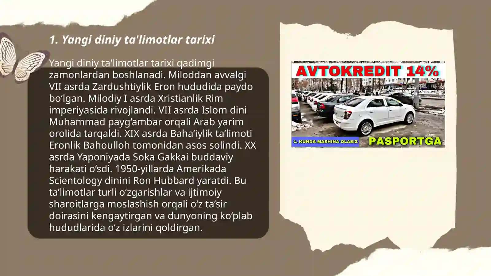 Yangi diniy ta'limotlar va sektalar 3