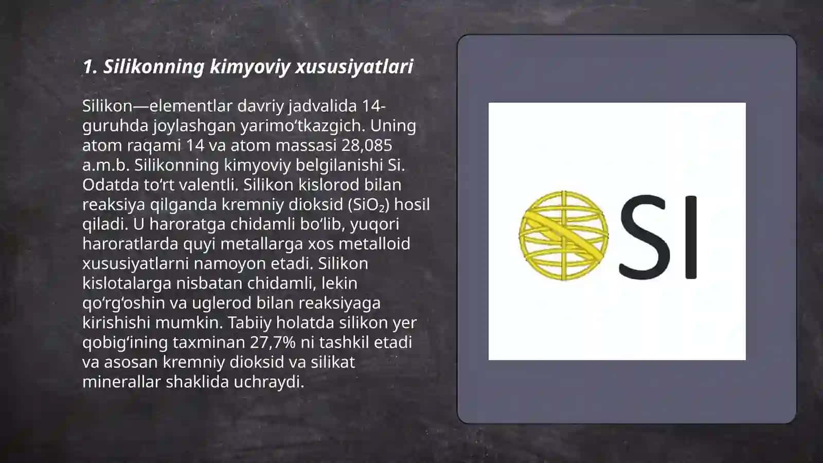 Silikon (Si) 3
