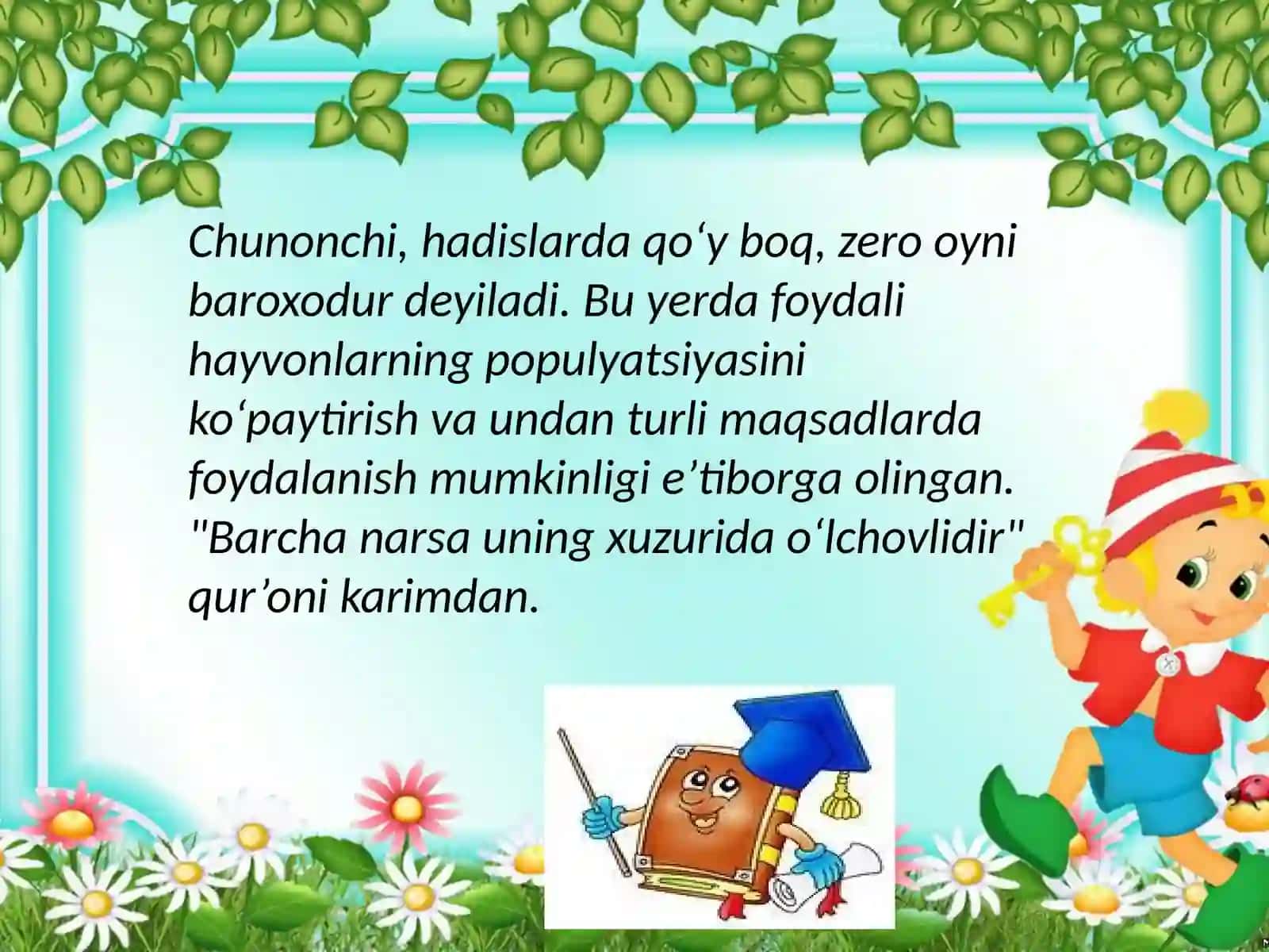 Hadislarda tabiatga oid bandlarni o’rganish va tahlil qilish 3