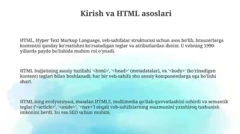HTML fayllari yaratish 3