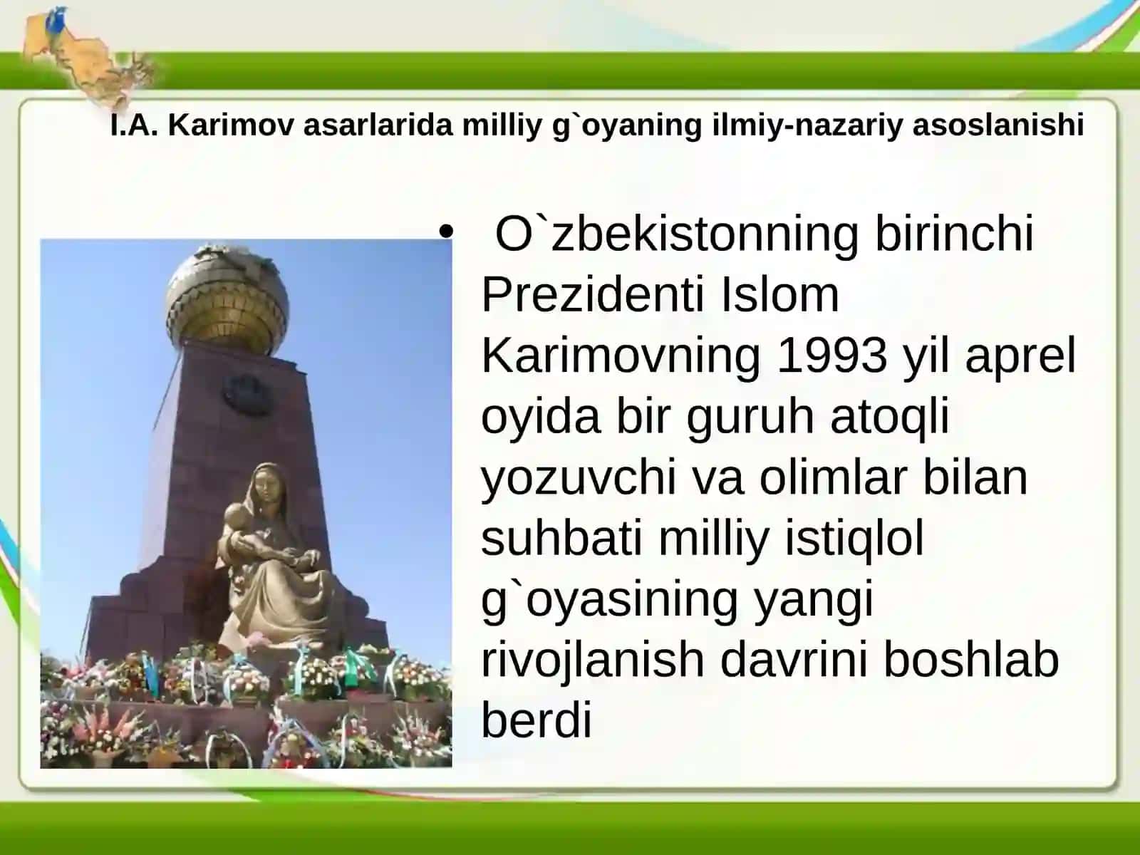 Asarlarida milliy g`oyaning ilmiy-nazariy asoslanishi 3