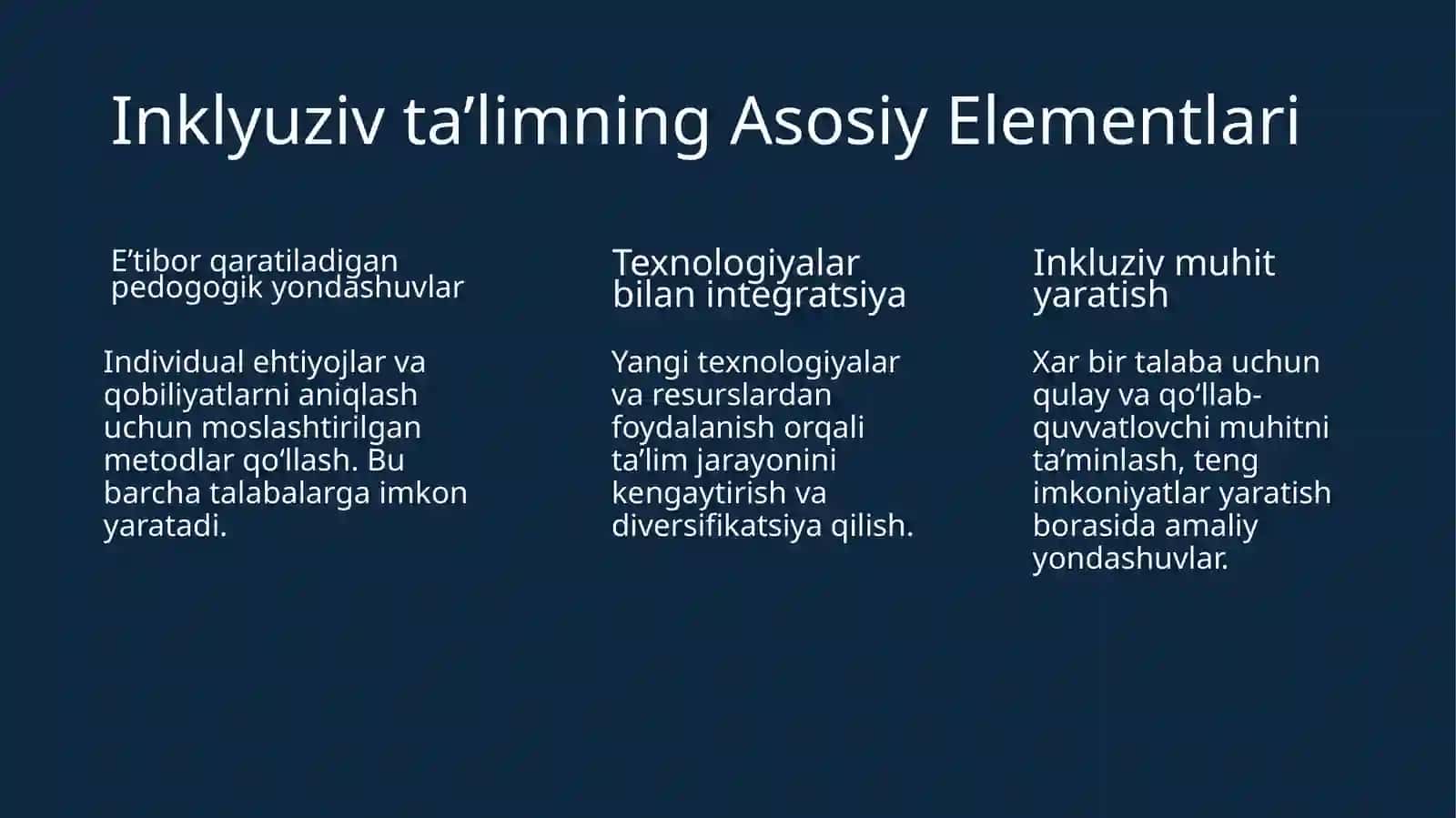 Inklyuziv ta'lim kursi 3