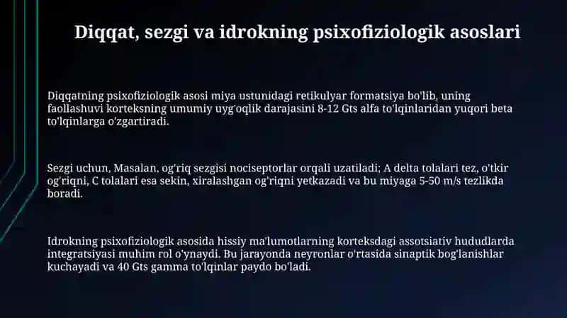Xulq-atvorning psixofiziologik asosi 3