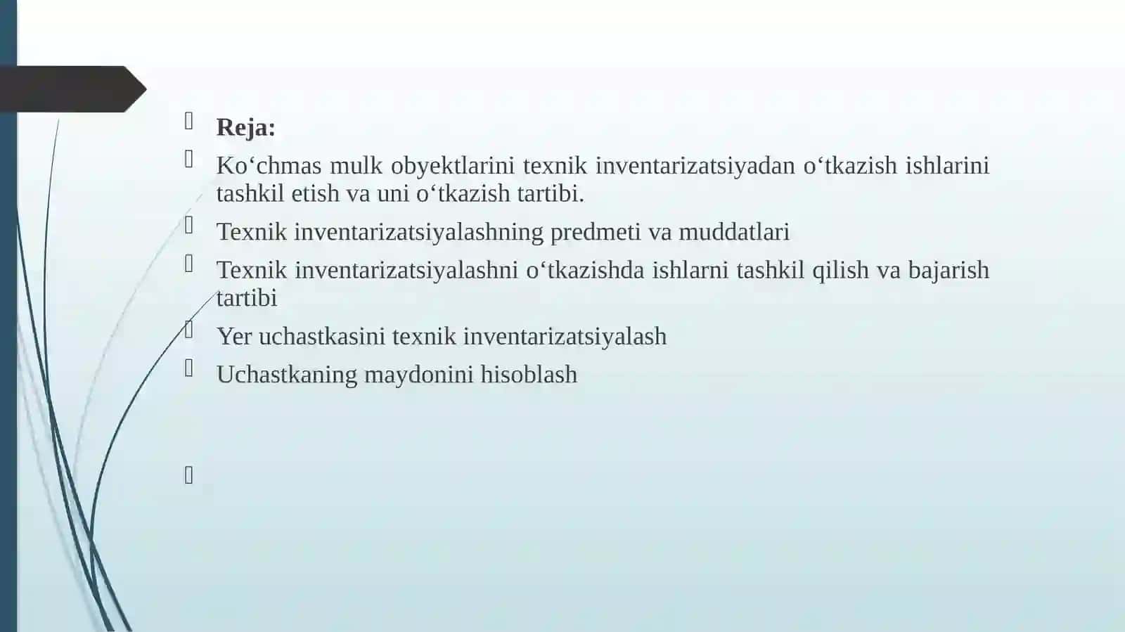Ko‘chmas mulk obyektlarini texnik inventarizatsiyadan o‘tkazish 3