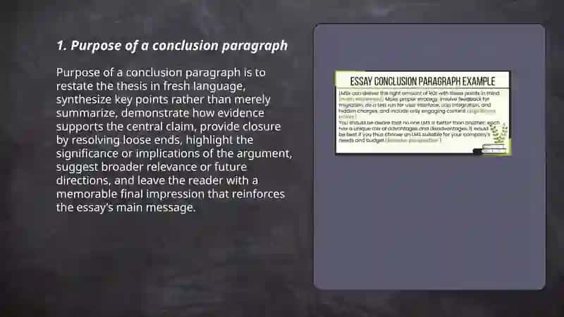 Writing a conclusion paragraph 3
