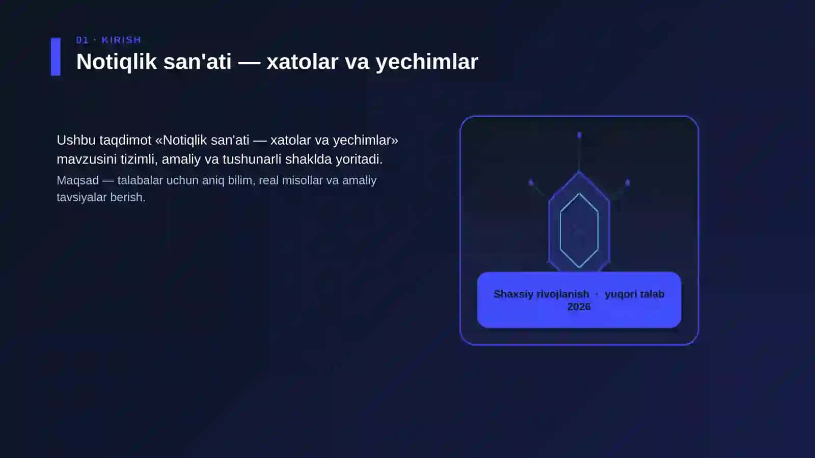 Notiqlik san'ati — xatolar va yechimlar 3