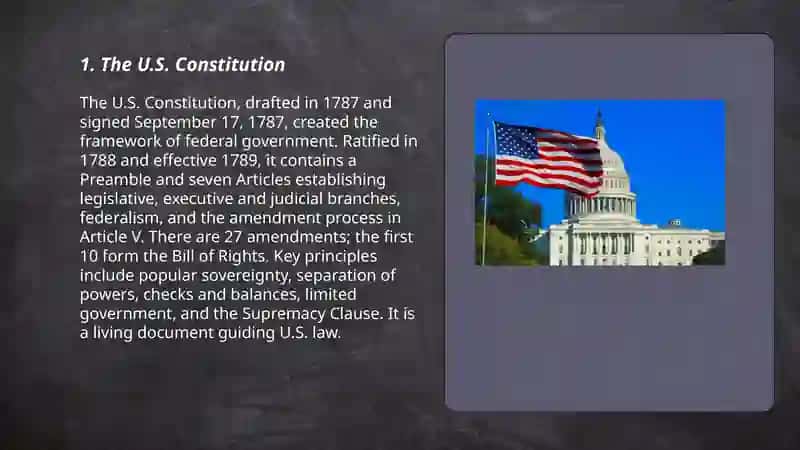 The U.S. Constitution 3