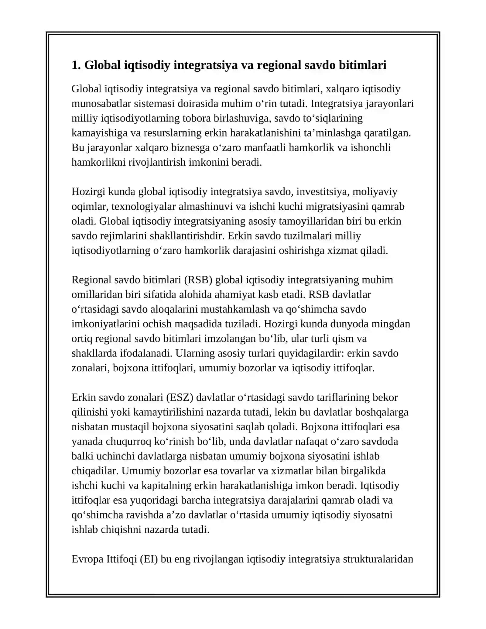 Xalqaro Biznesning Global Muhiti 3