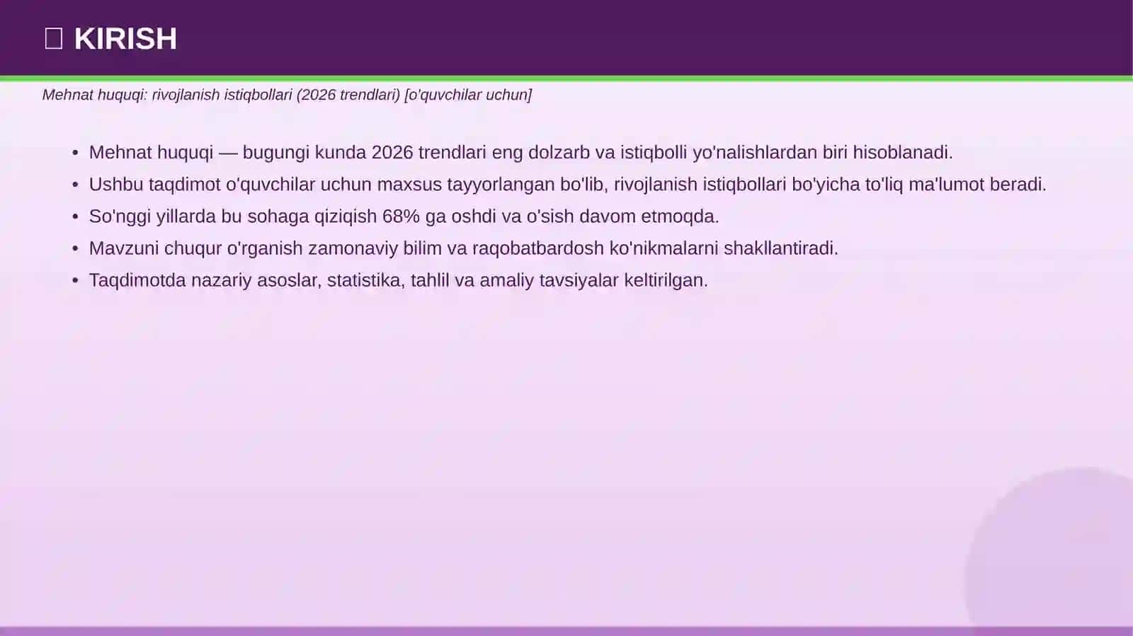 PROFESSIONAL TAQDIMOT • 2026 3