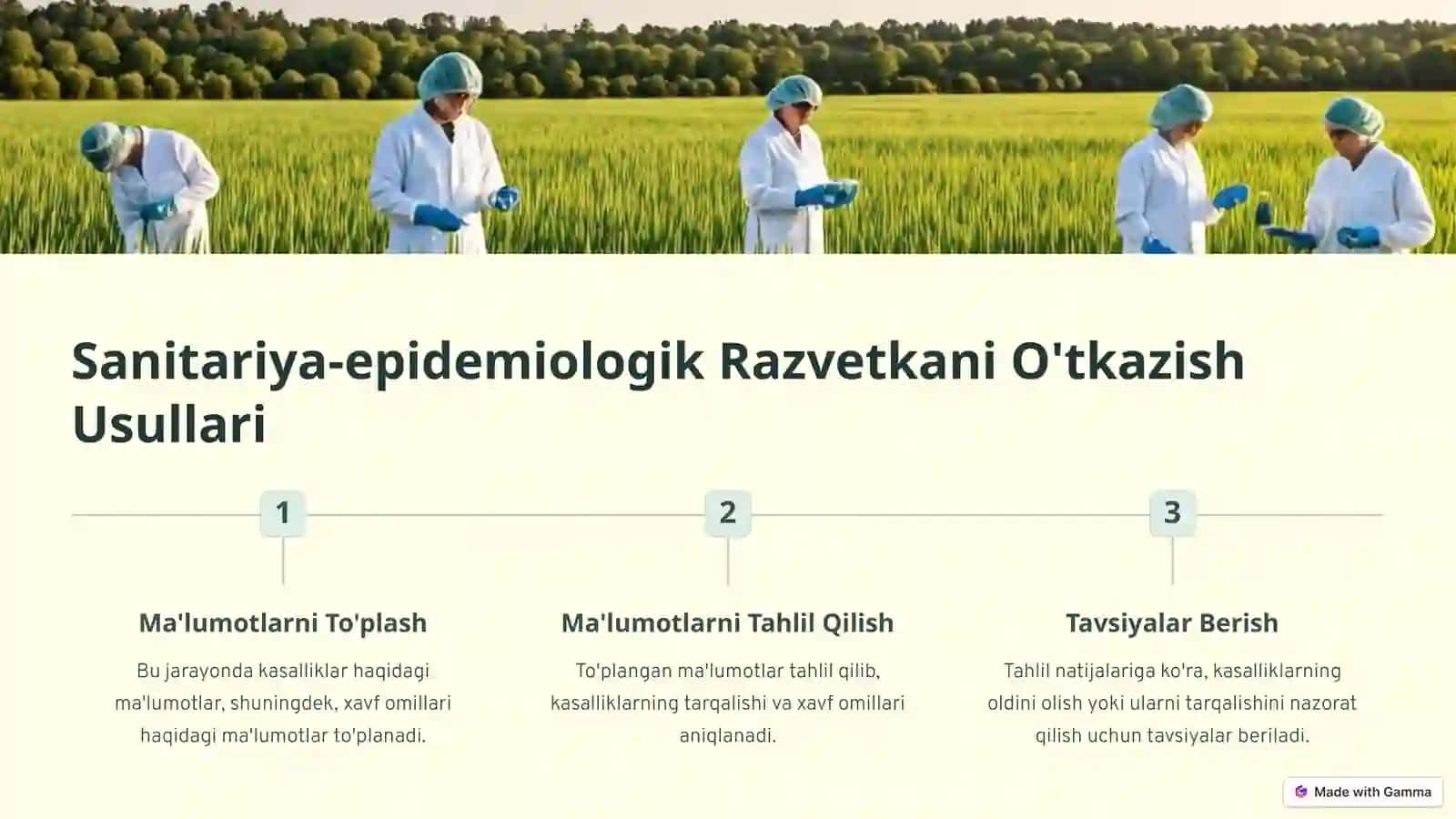 Sanitariya-epidemiologik va Bakteriologik Razvetka 3