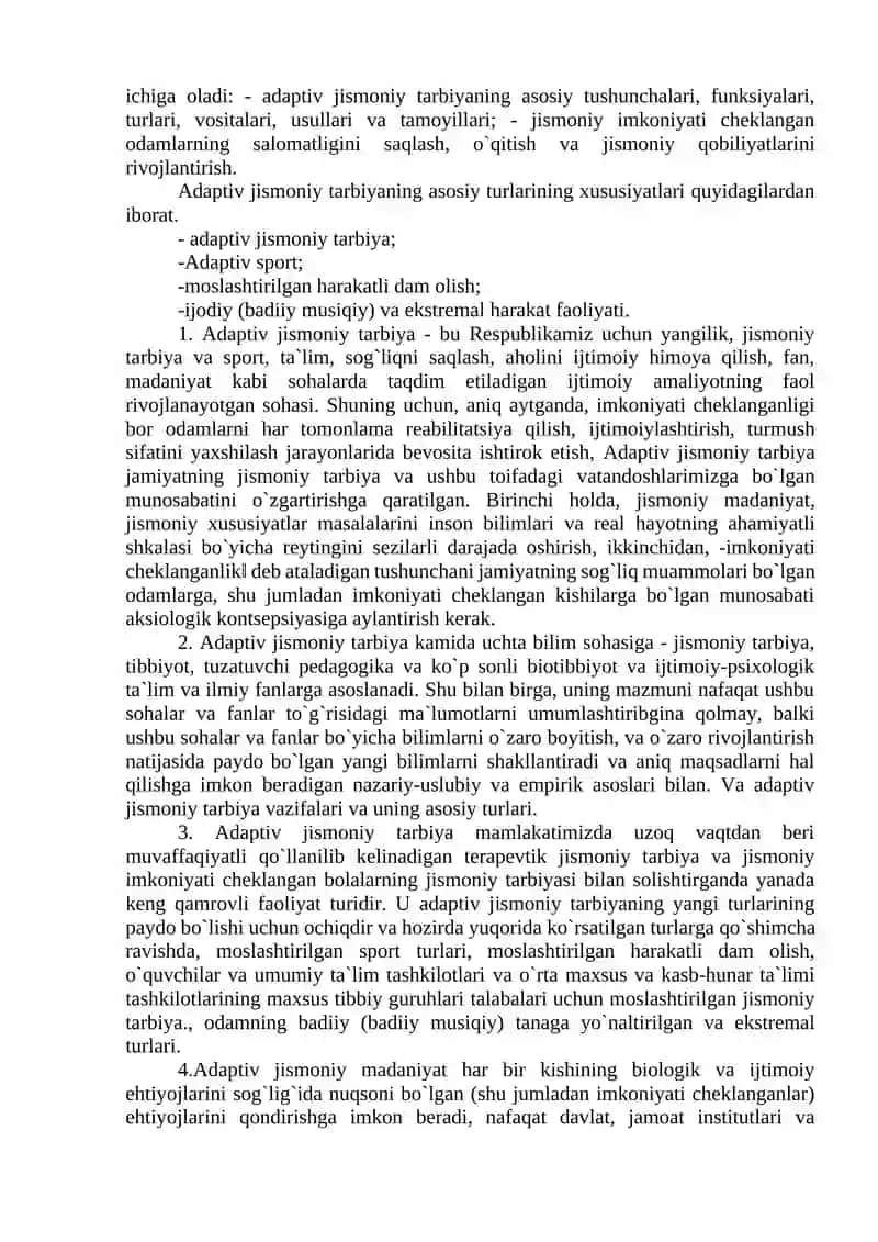 ADAPTIV JISMONIY TARBIYANING ASOSIY TUSHUNCHALARI VA ATAMALARI 3
