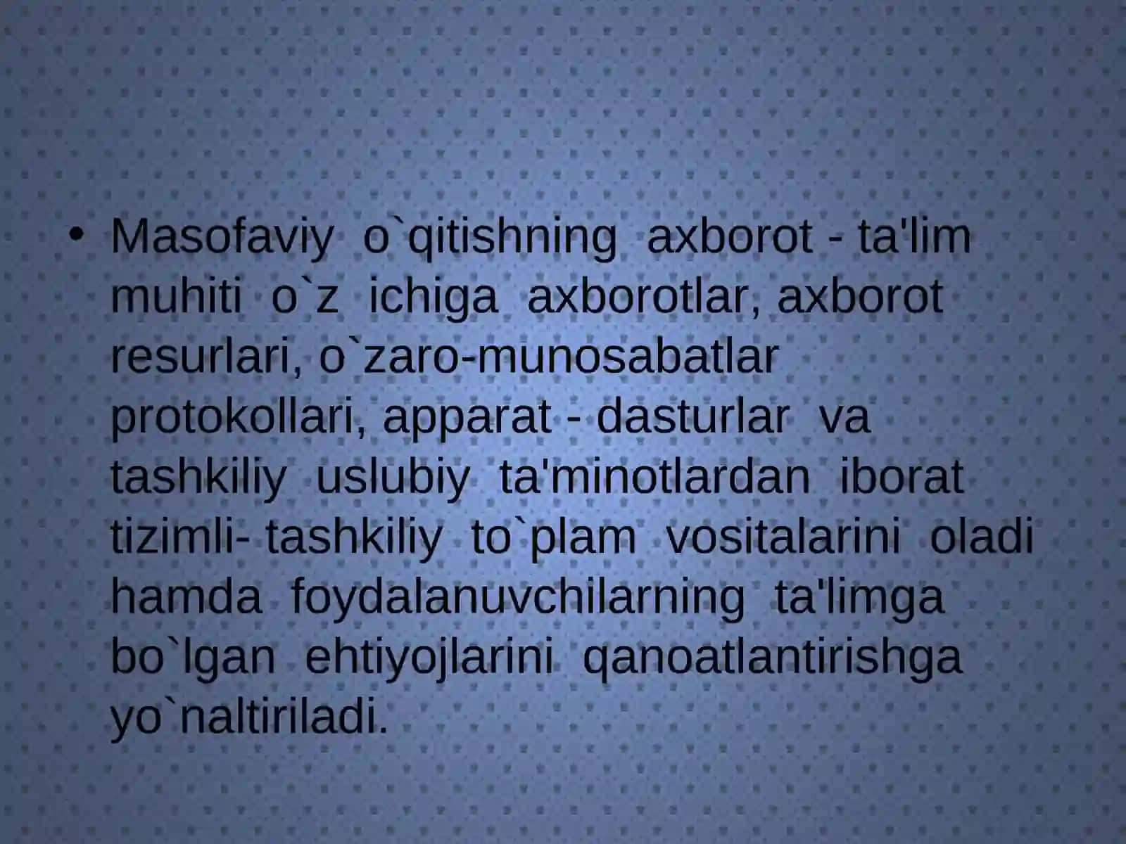 Pedagogika fanlarini o’qitishda masofaviy ta’limdan foydalanishning yo’llari 3