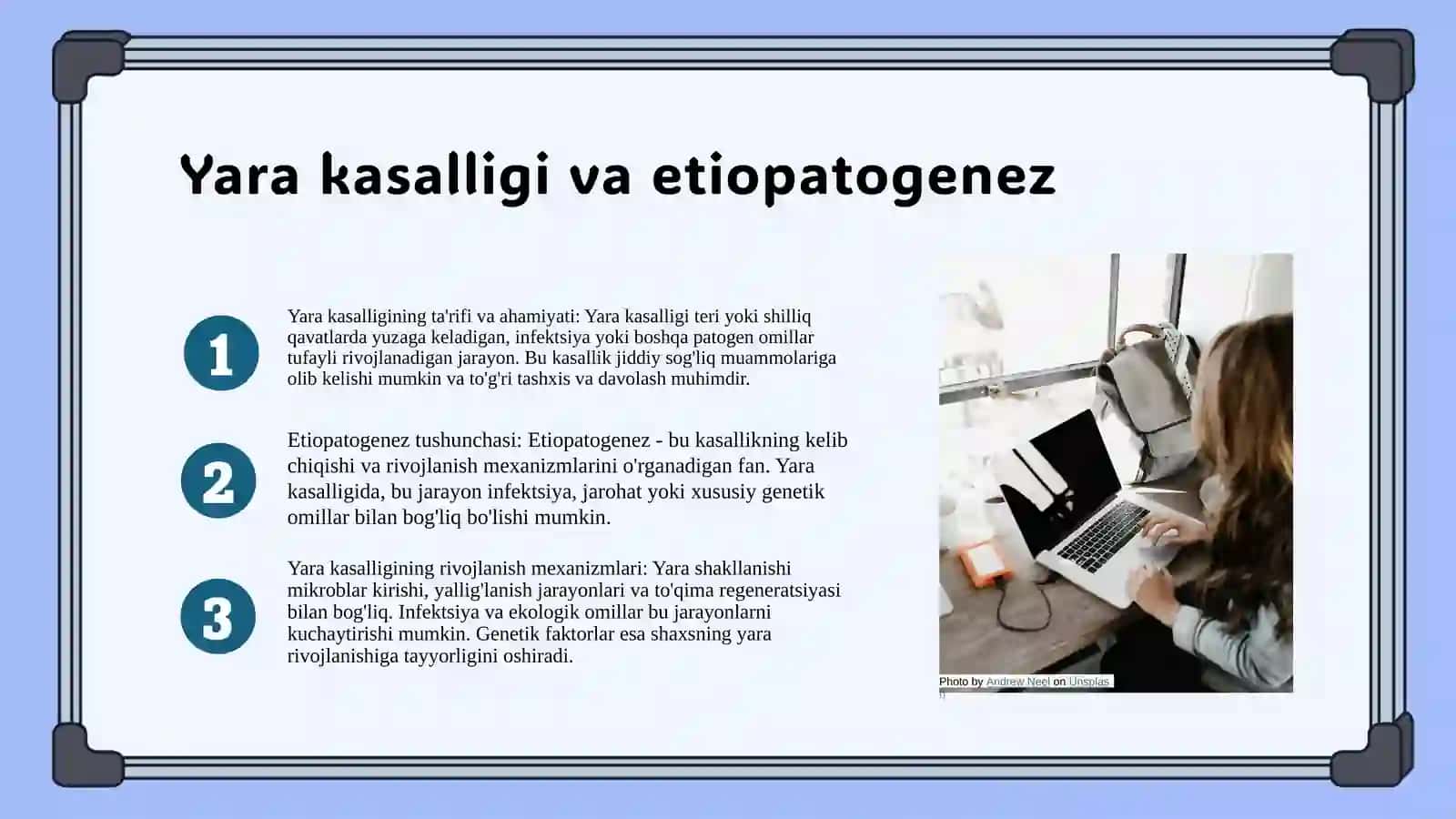 Yara kasalligi. Etiopatogenez, tasnifi, tashxis mezonlari, etiotrop davosi, profilaktikasi 3