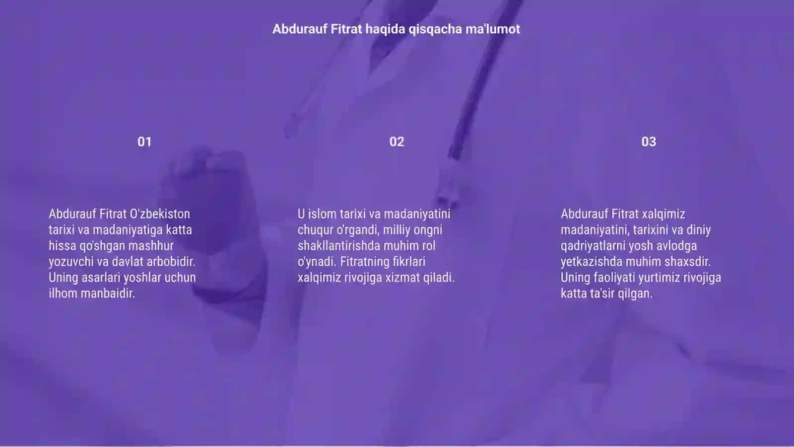 Abdurauf fitratning muxtasar islom tarixi asari 3