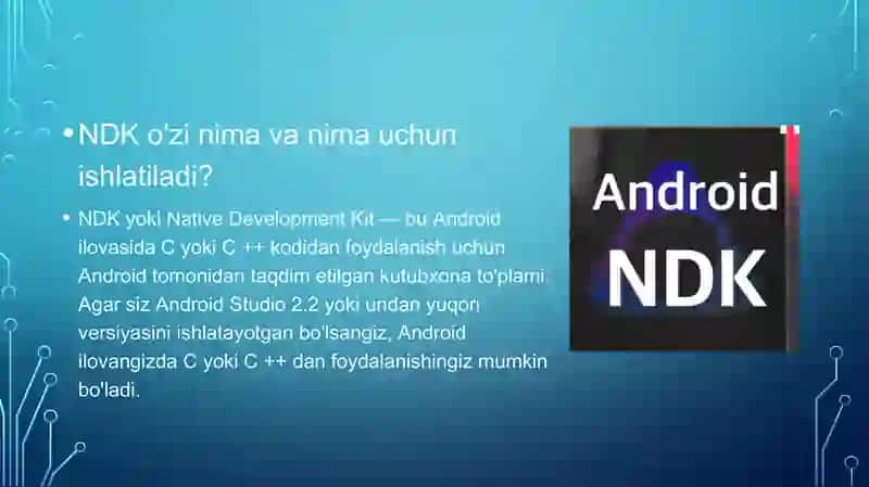 Android Native Development Kit (NDK) ni o‘rnatish va sozlash 3