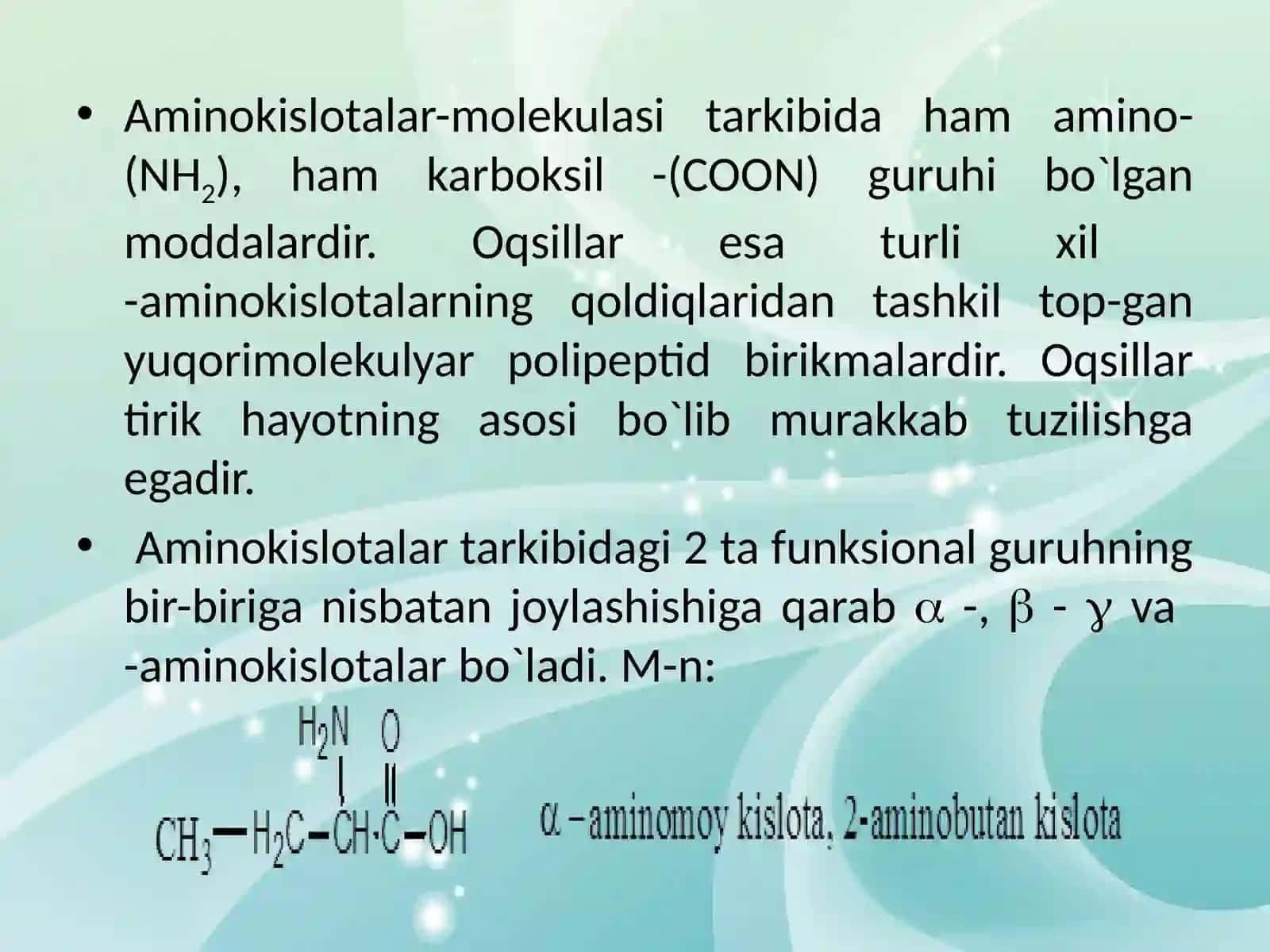 Aminokislotalar 3