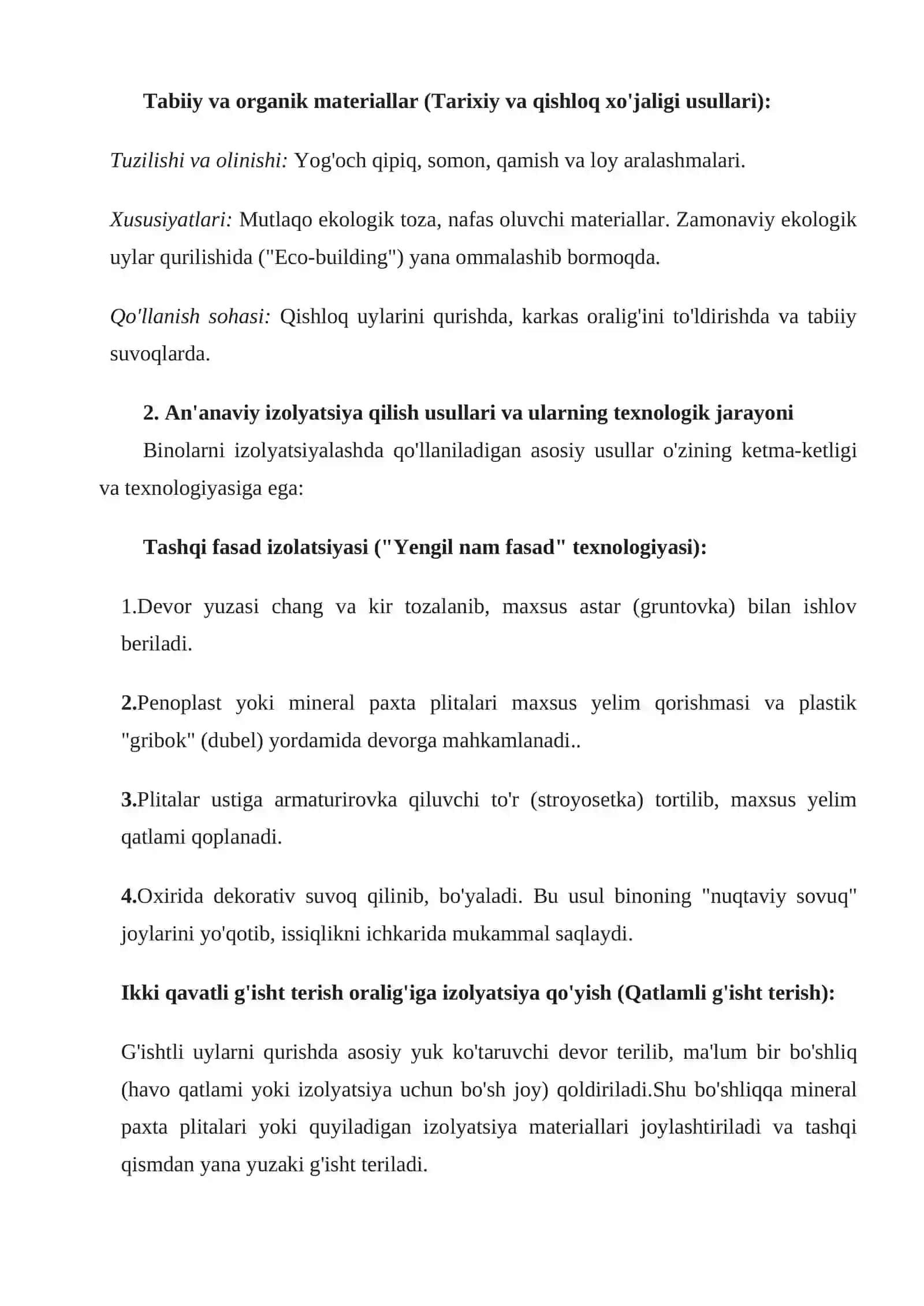 An'anaviy va zamonaviy issiqlik izolyatsiyasi metodlarini solishtirish 3