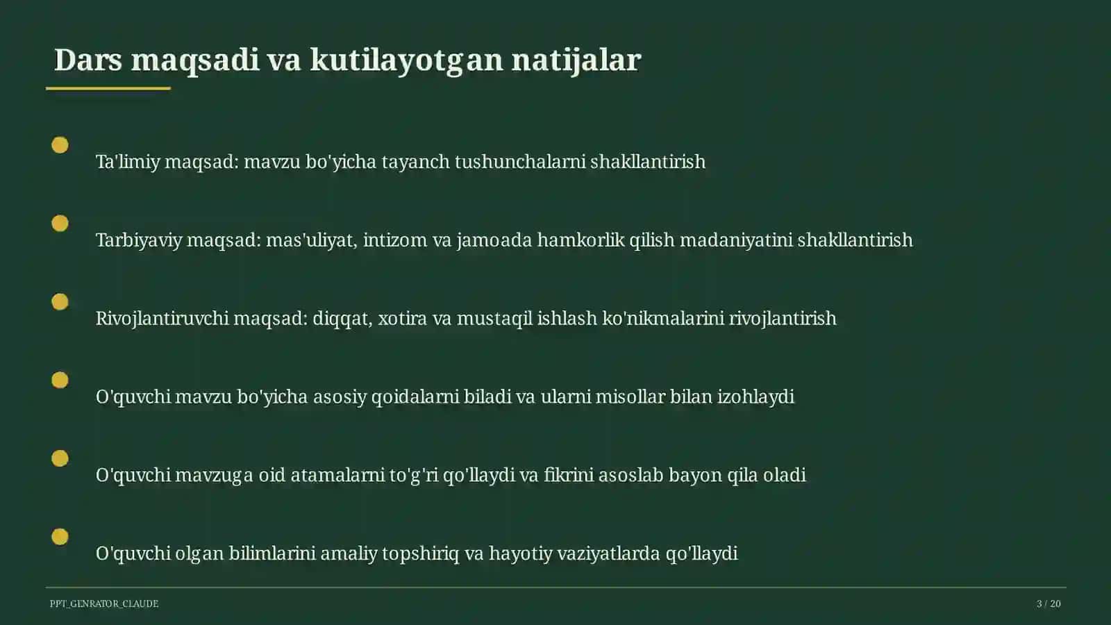 Vatanni sevish: davlat ramzlari (3-sinf) 3