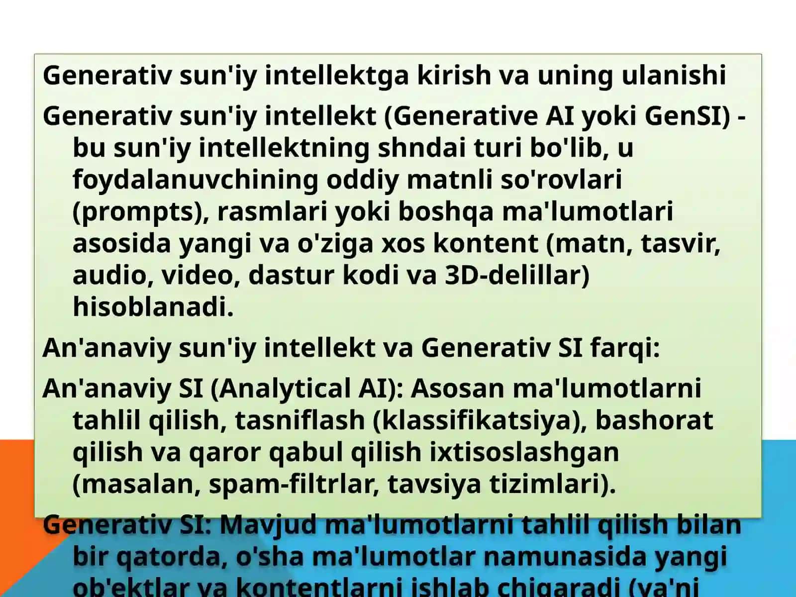 Zamonaviy Generativ SI Platformalari 3