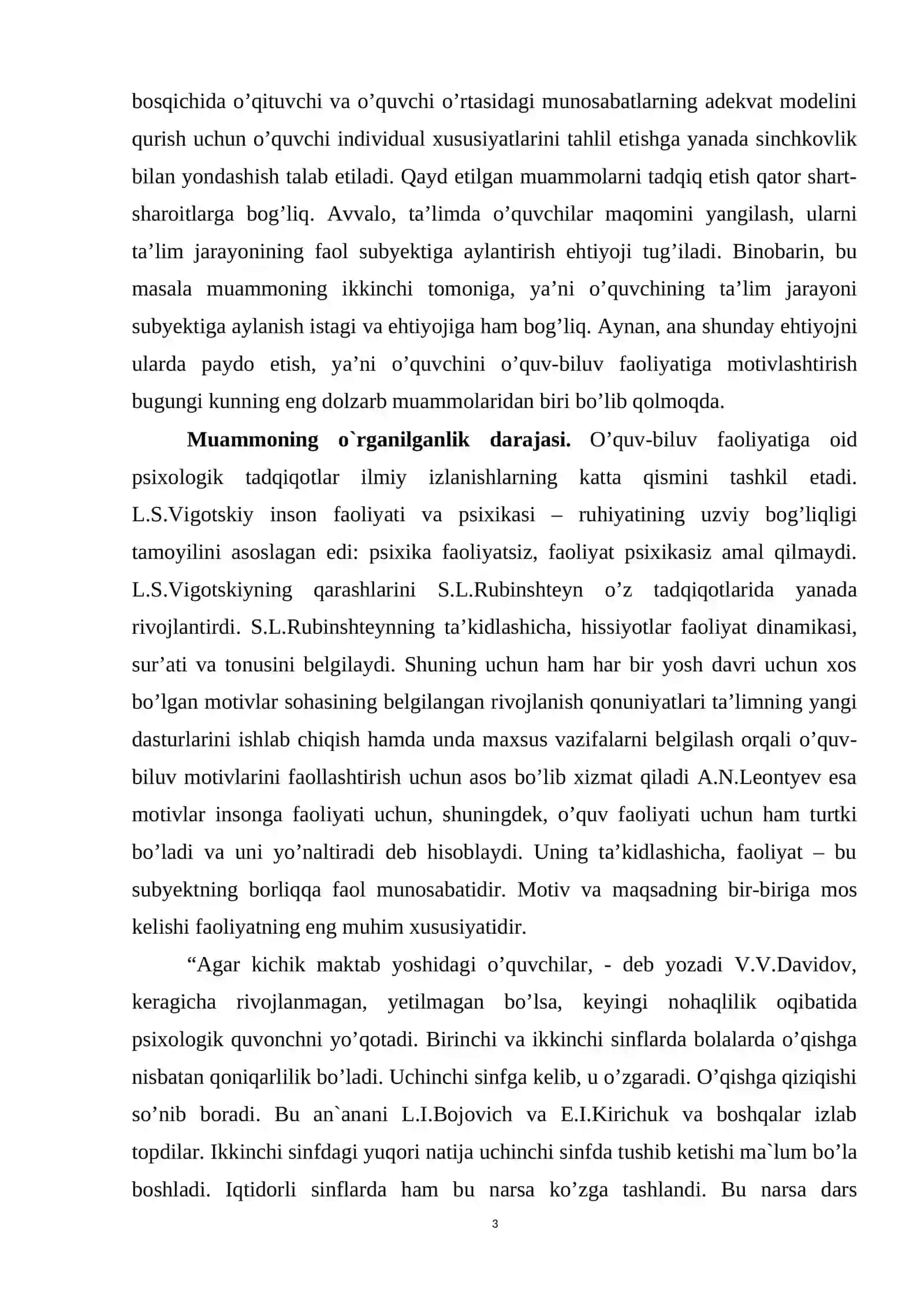 Kichik yoshdagi o`quvchilarni o`qishga bo`lgan qiziqishini shakllantirishning psixologik xususiyatlari 3