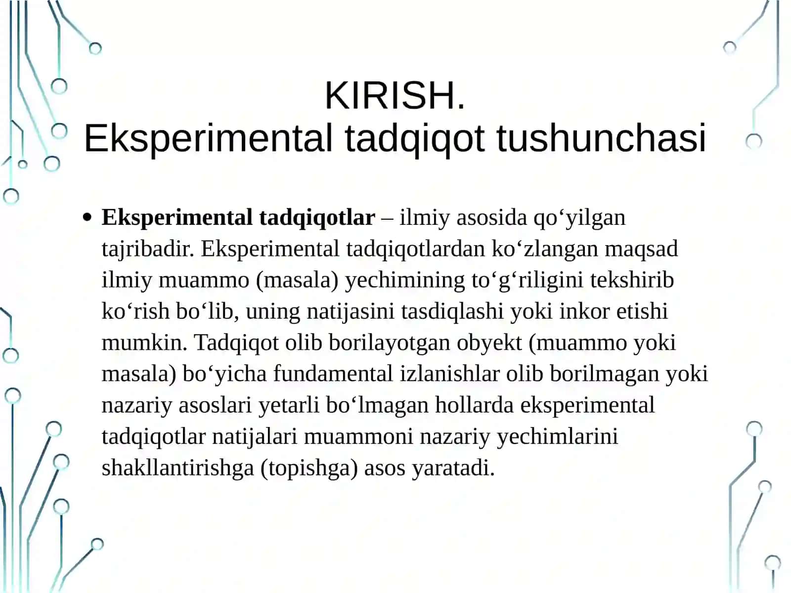 Tajribaviy tadqiqot natijalarini rasmiylashtirish 3