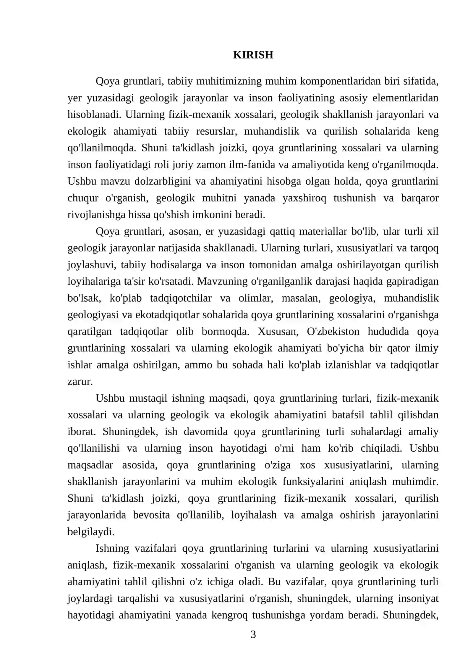 Qoya gruntlarining asosiy xossalari 3